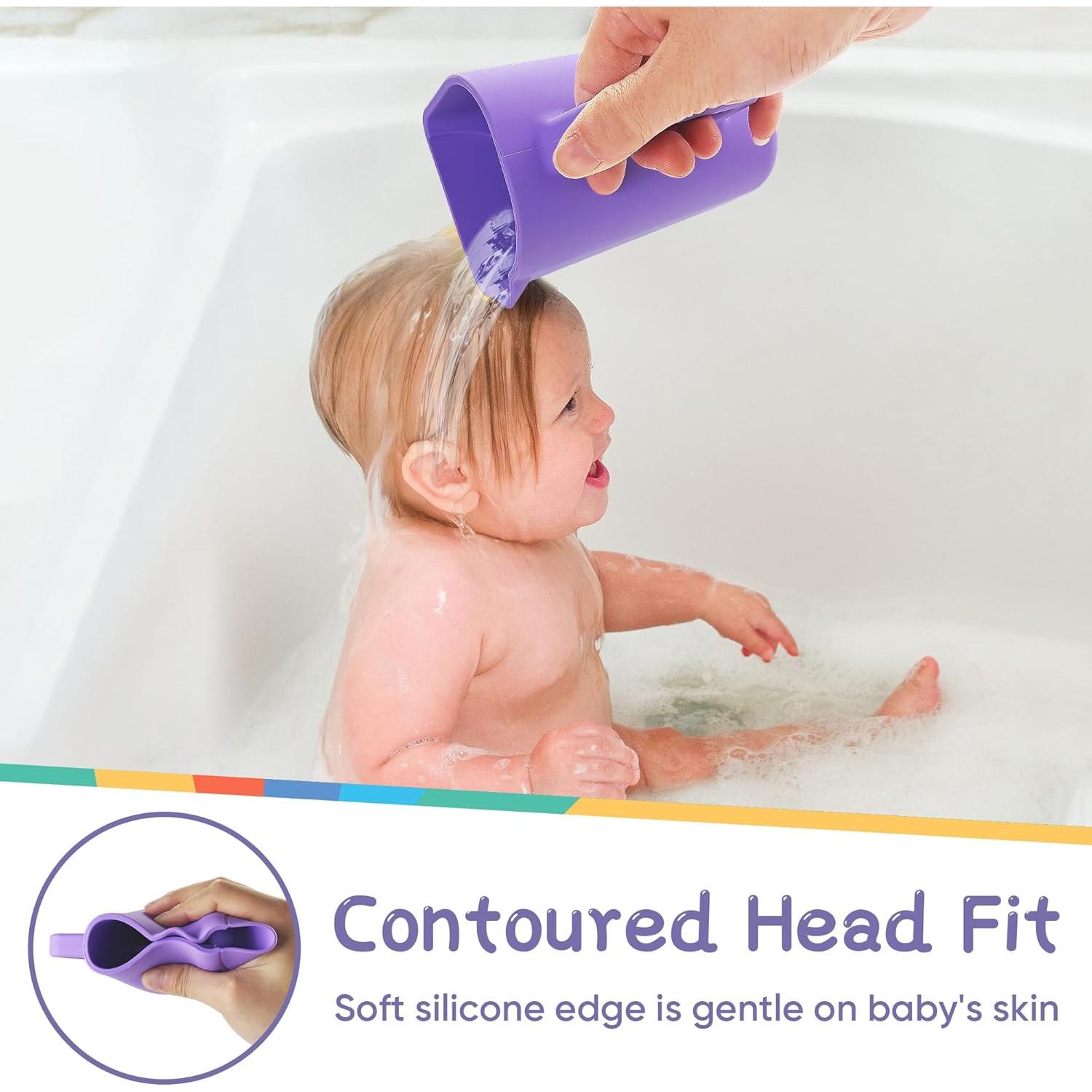 Taza de Enjuague para Bebés EASICUTI Silicona Morado 210g