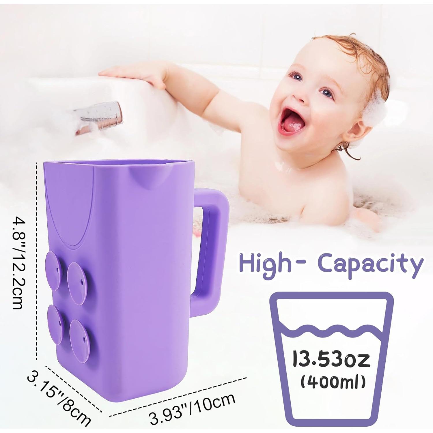 Taza de Enjuague para Bebés EASICUTI Silicona Morado 210g