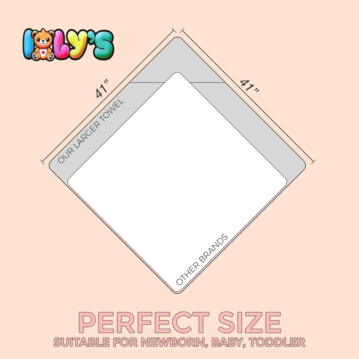 Set de 3 Toallas de Baño con Capucha Ioly para Bebés 104 cm