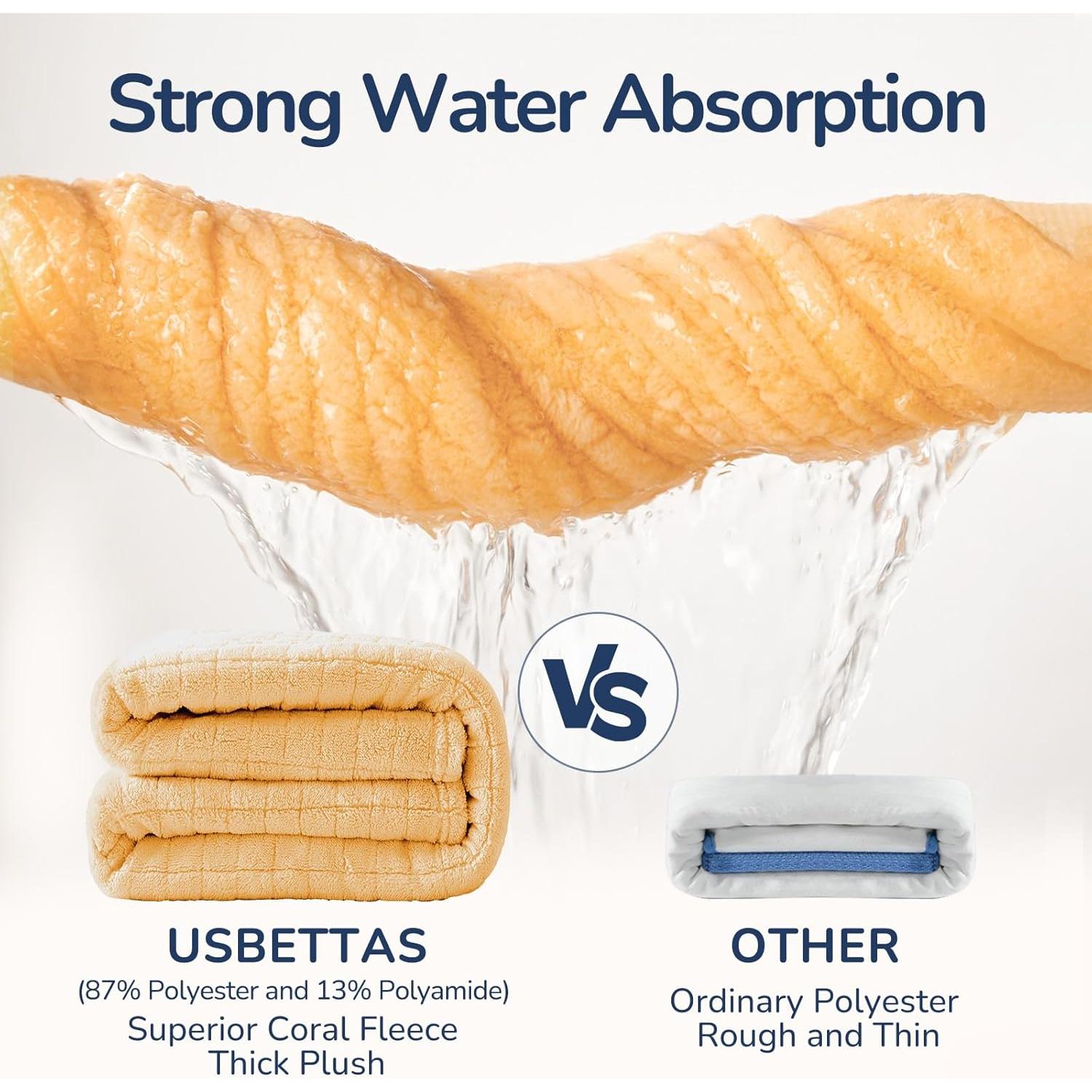 Toalla con Capucha USBettas León 124.5x78.7 cm Suave y Absorbente