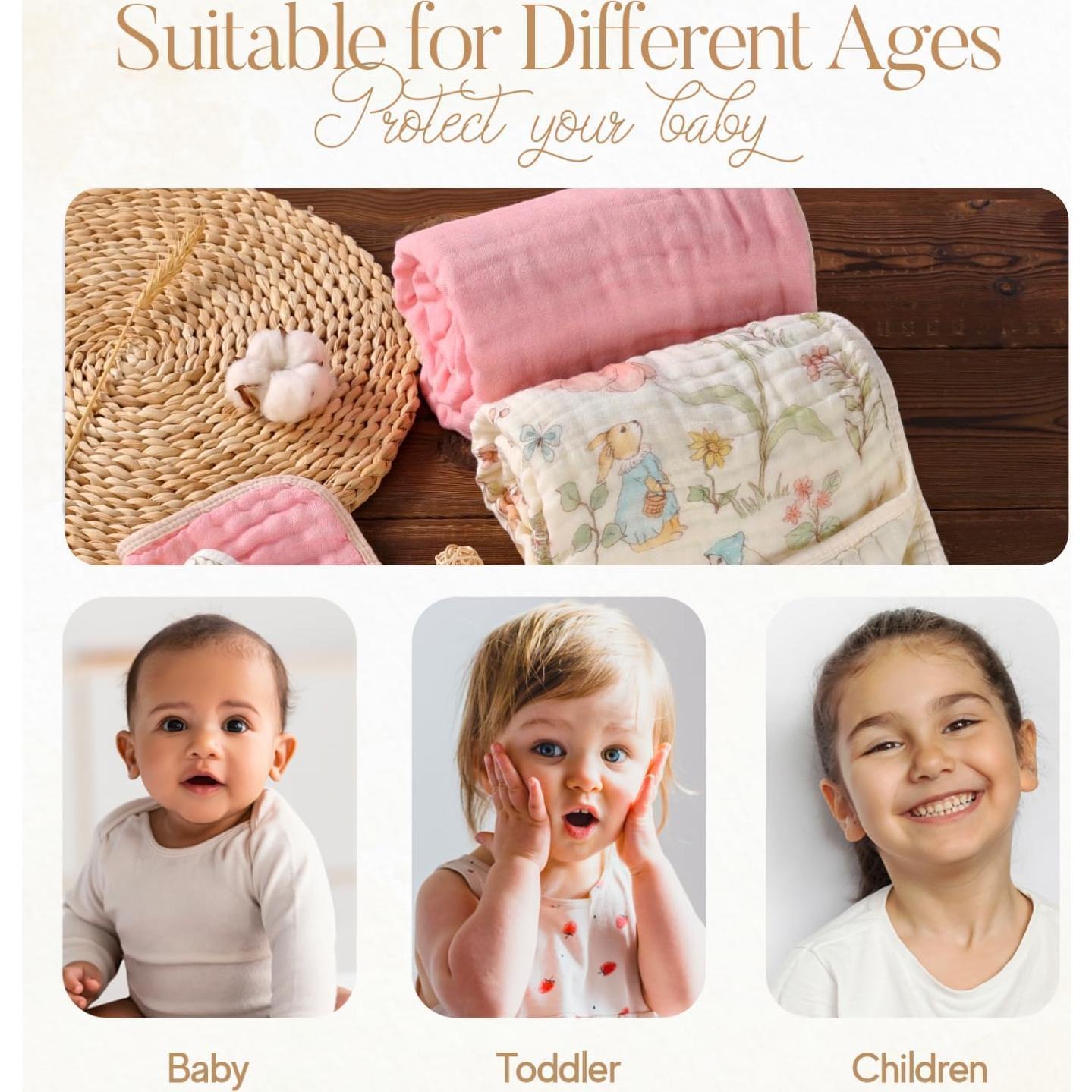 Juego de Toallas de Muselina HardNok 4 Piezas 81x81 cm