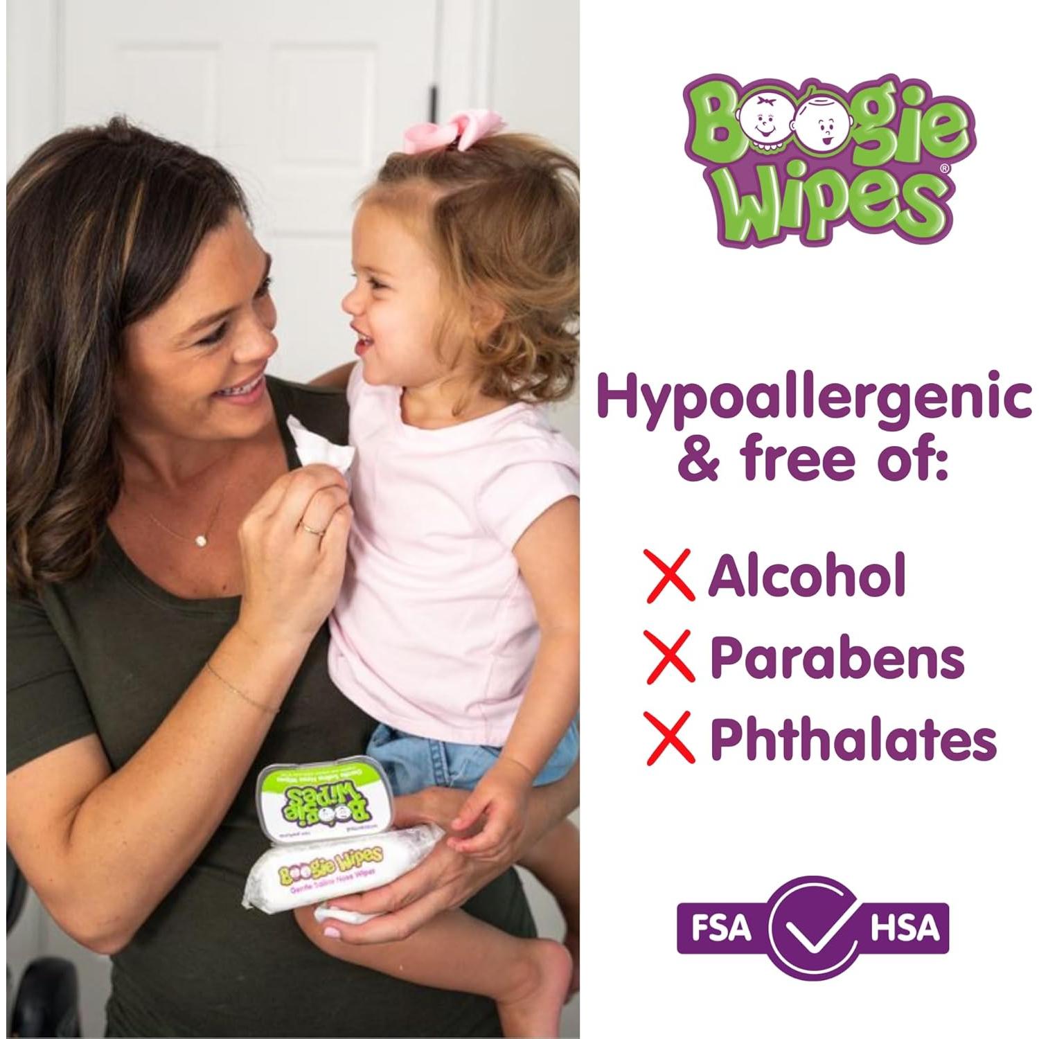 Toallitas Húmedas Sin Fragancia Boogie Wipes 180 Unidades