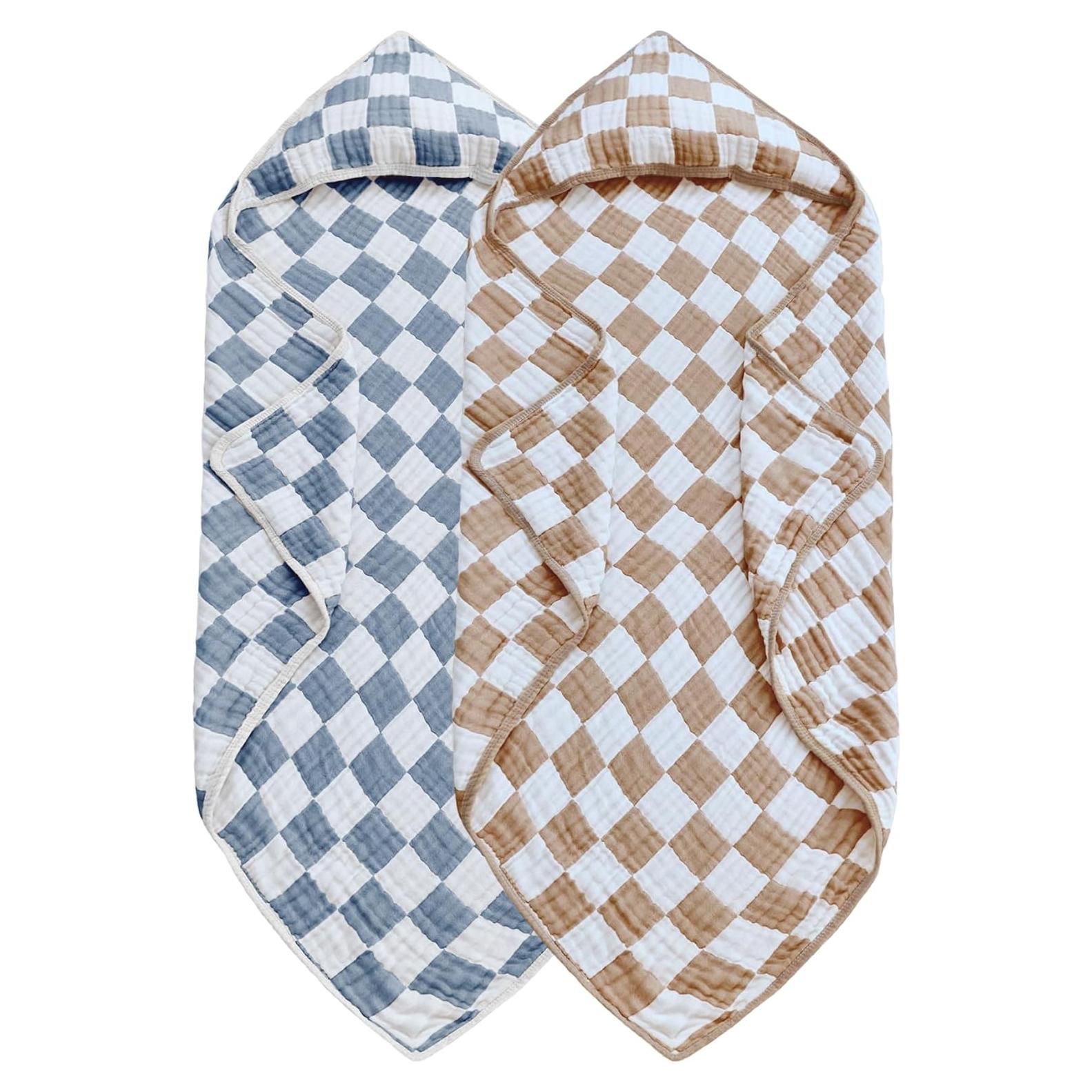 Toallas de Muselina con Capucha Brnabiou 81x81 cm 2 Unidades