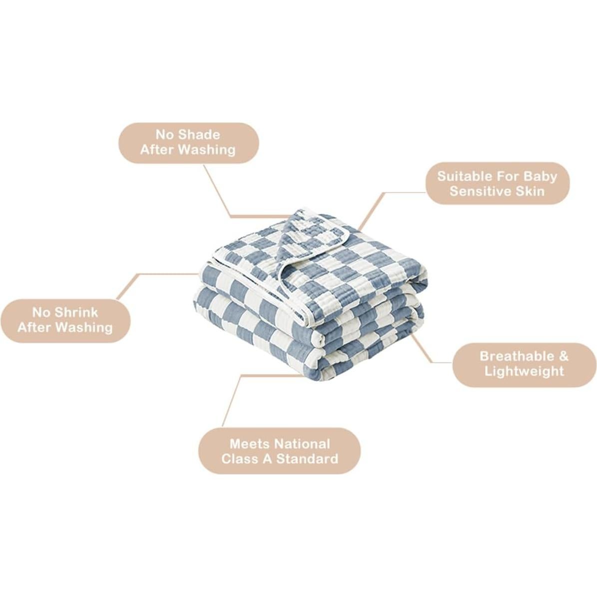 Toallas de Muselina con Capucha Brnabiou 81x81 cm 2 Unidades