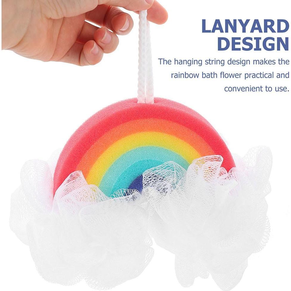 Esponja de Baño Exfoliante FRCOLOR Arcoíris para Niños