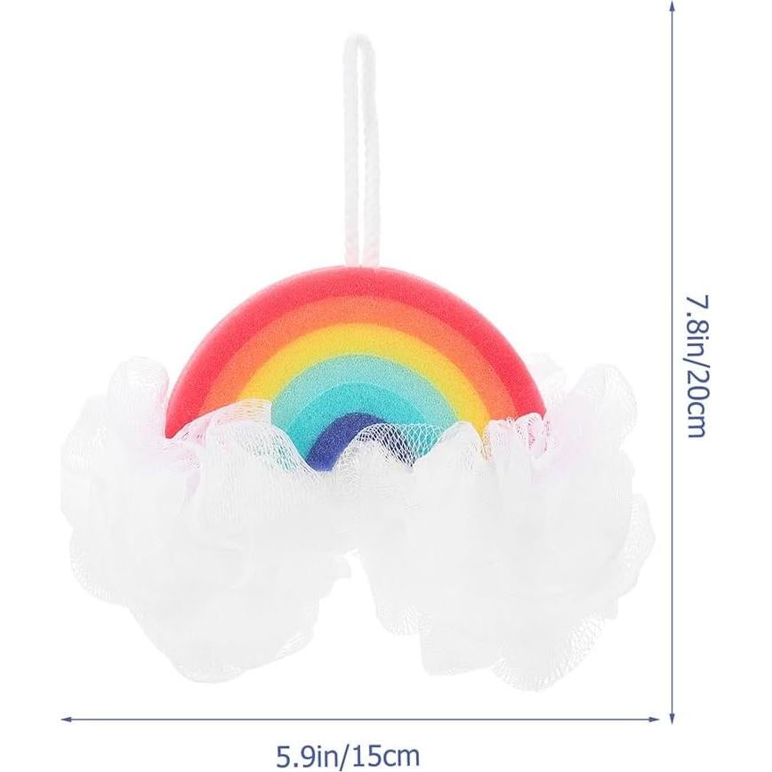 Esponja de Baño Exfoliante FRCOLOR Arcoíris para Niños