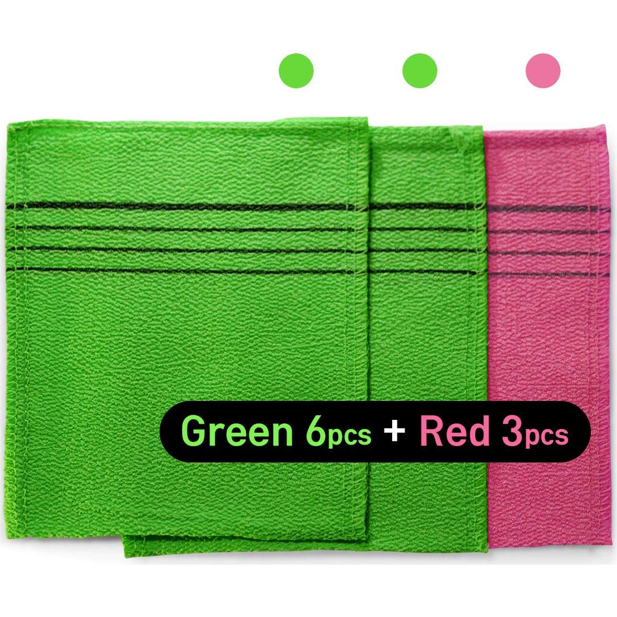 Toalla Exfoliante Coreana 9pcs Sungbo Cleamy 13.5x15cm