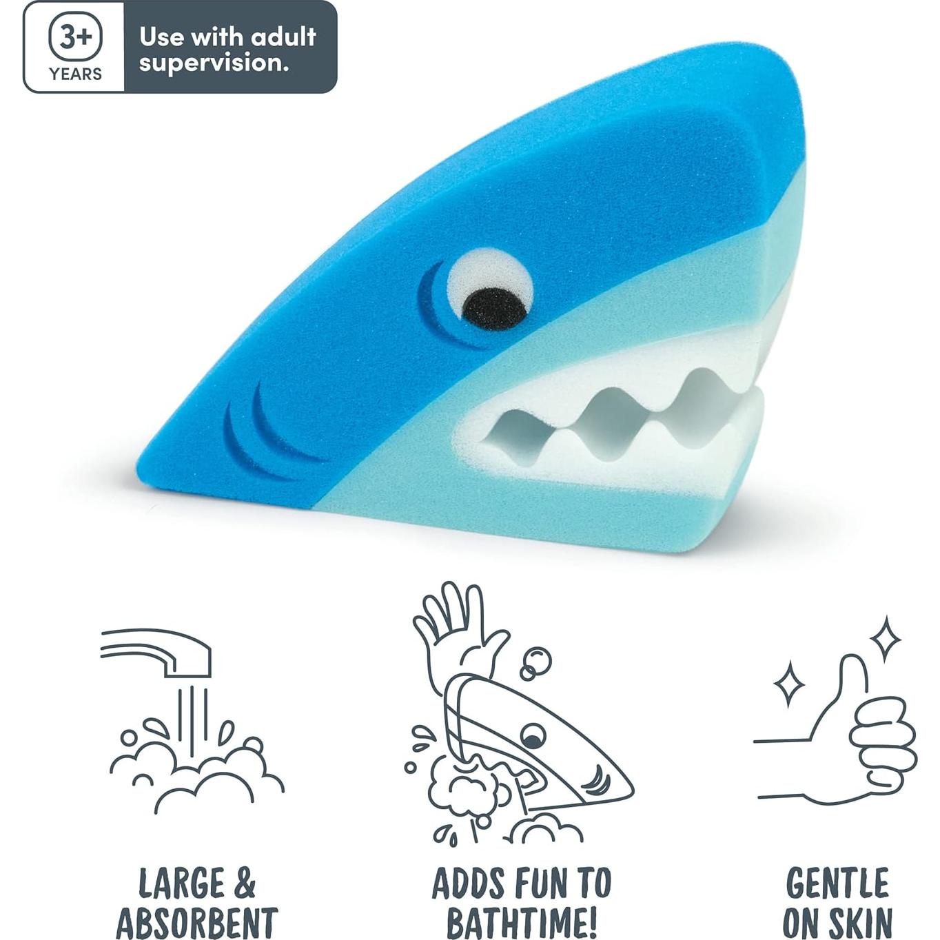 Esponjas de Baño para Niños Fred Bath Biters Tiburón - 2 Unidades