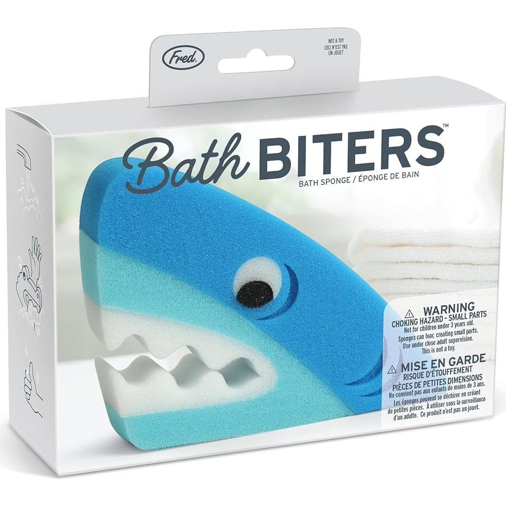 Esponjas de Baño para Niños Fred Bath Biters Tiburón - 2 Unidades