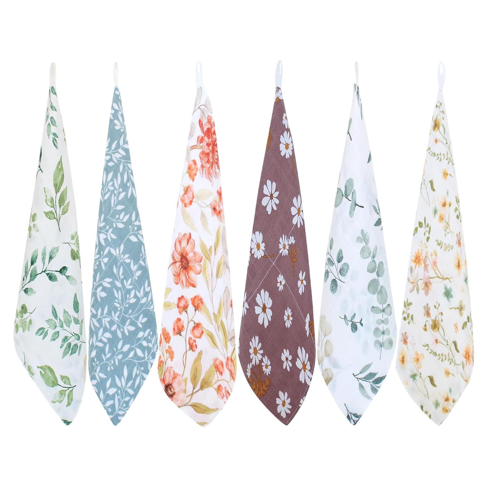 Toallitas de Muselina para Bebé LifeTree - 6 Unidades 27x27cm