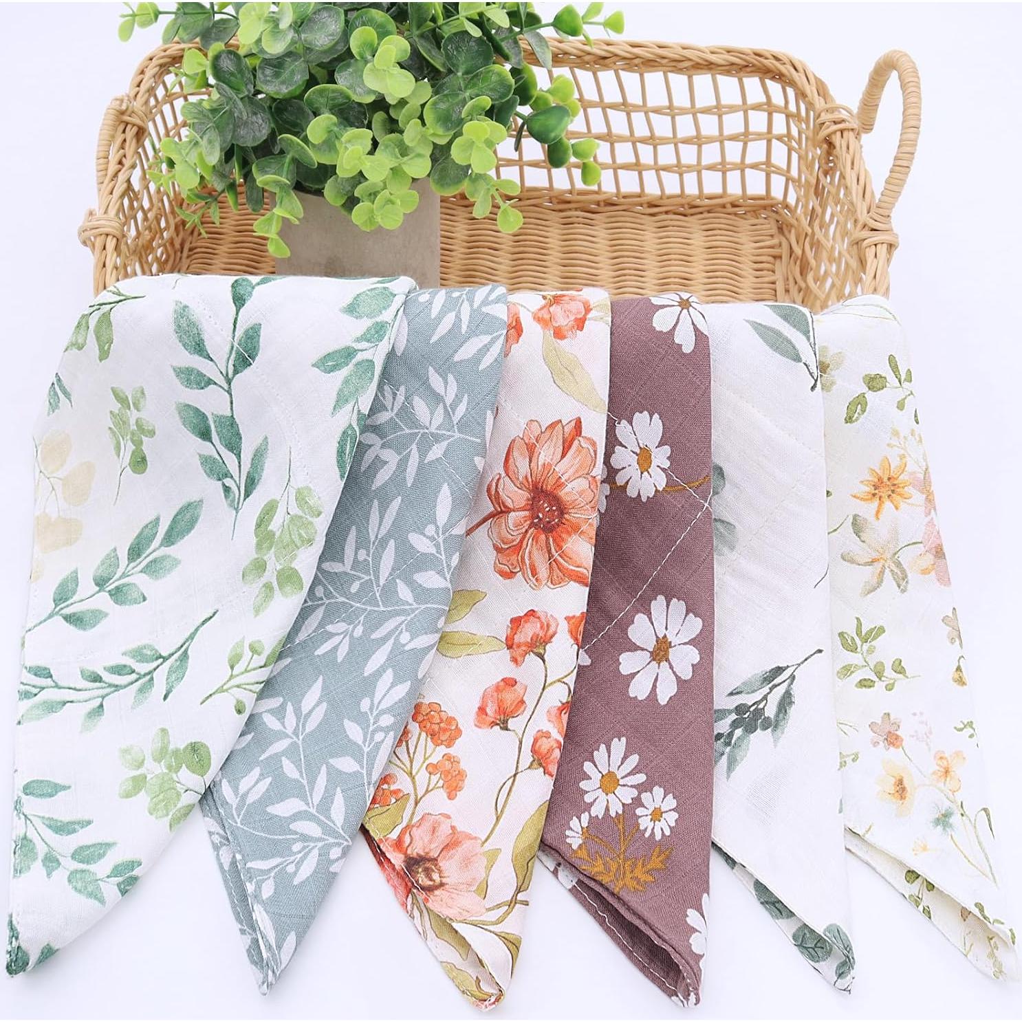 Toallitas de Muselina para Bebé LifeTree - 6 Unidades 27x27cm