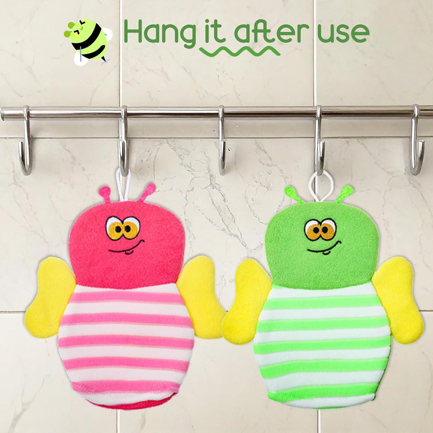 Guantes de Baño para Bebés Sibba 6 Pcs Exfoliantes Suaves