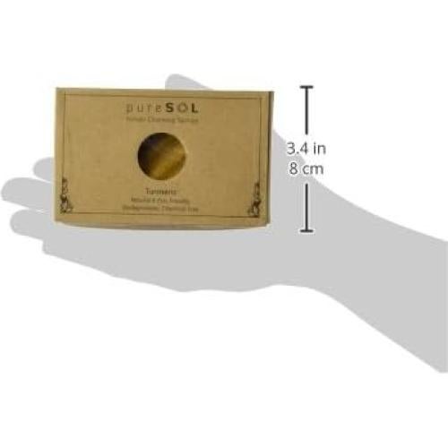 Esponja de Baño Exfoliante PureSOL Konjac Cúrcuma 100% Natural