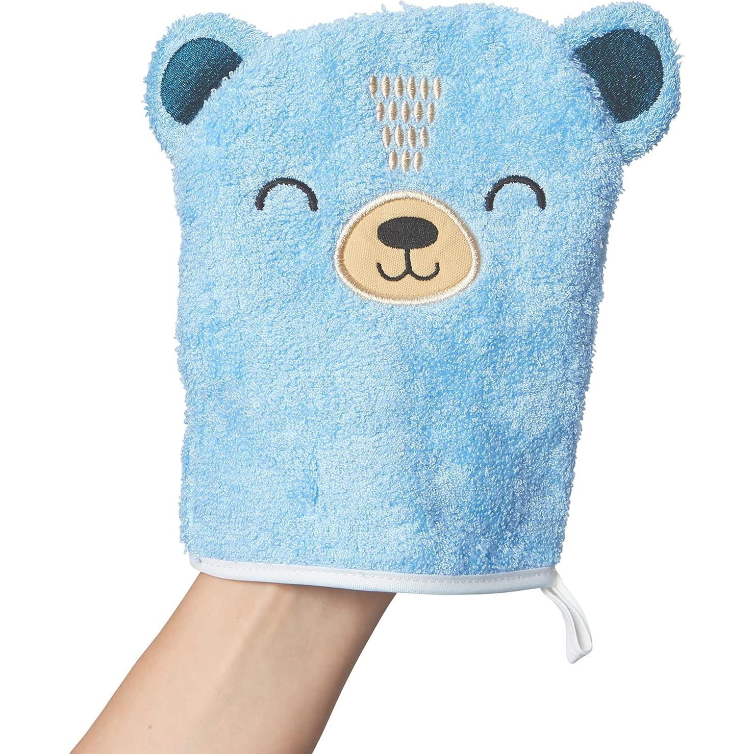 Mitón de Baño C.R. Gibson Osito Bonito 100% Algodón Unisex