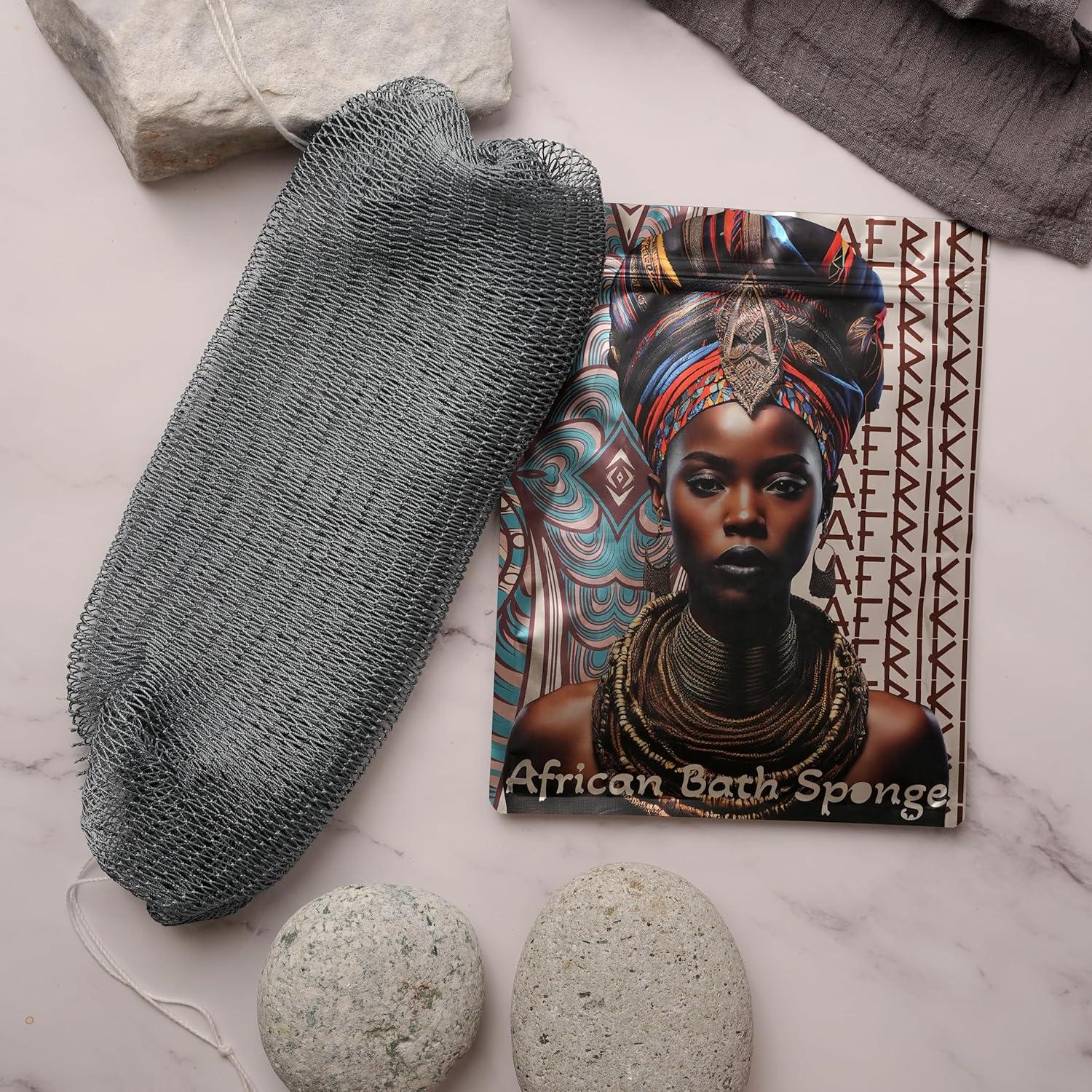 Esponja Exfoliante Africana AFRIKI 114 cm Pizarra para Ducha