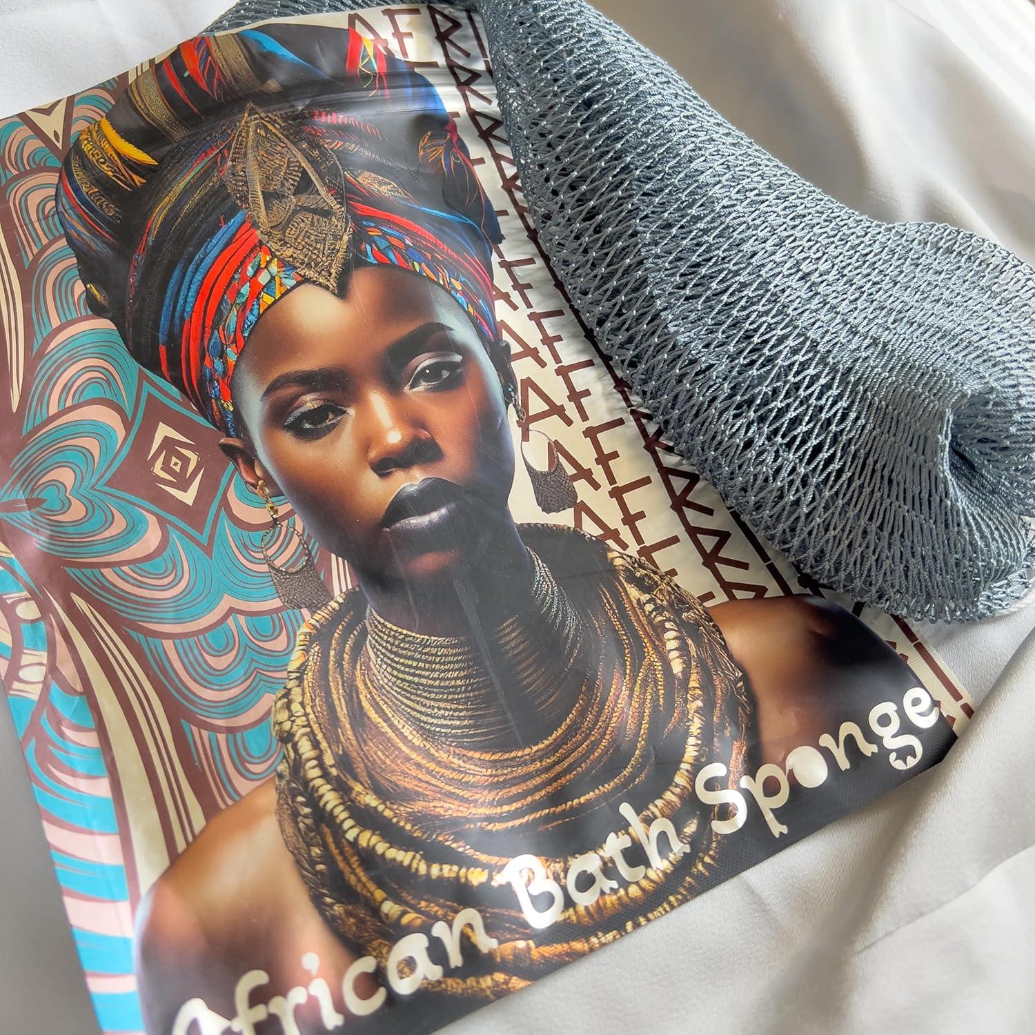 Esponja Exfoliante Africana AFRIKI 114 cm Pizarra para Ducha