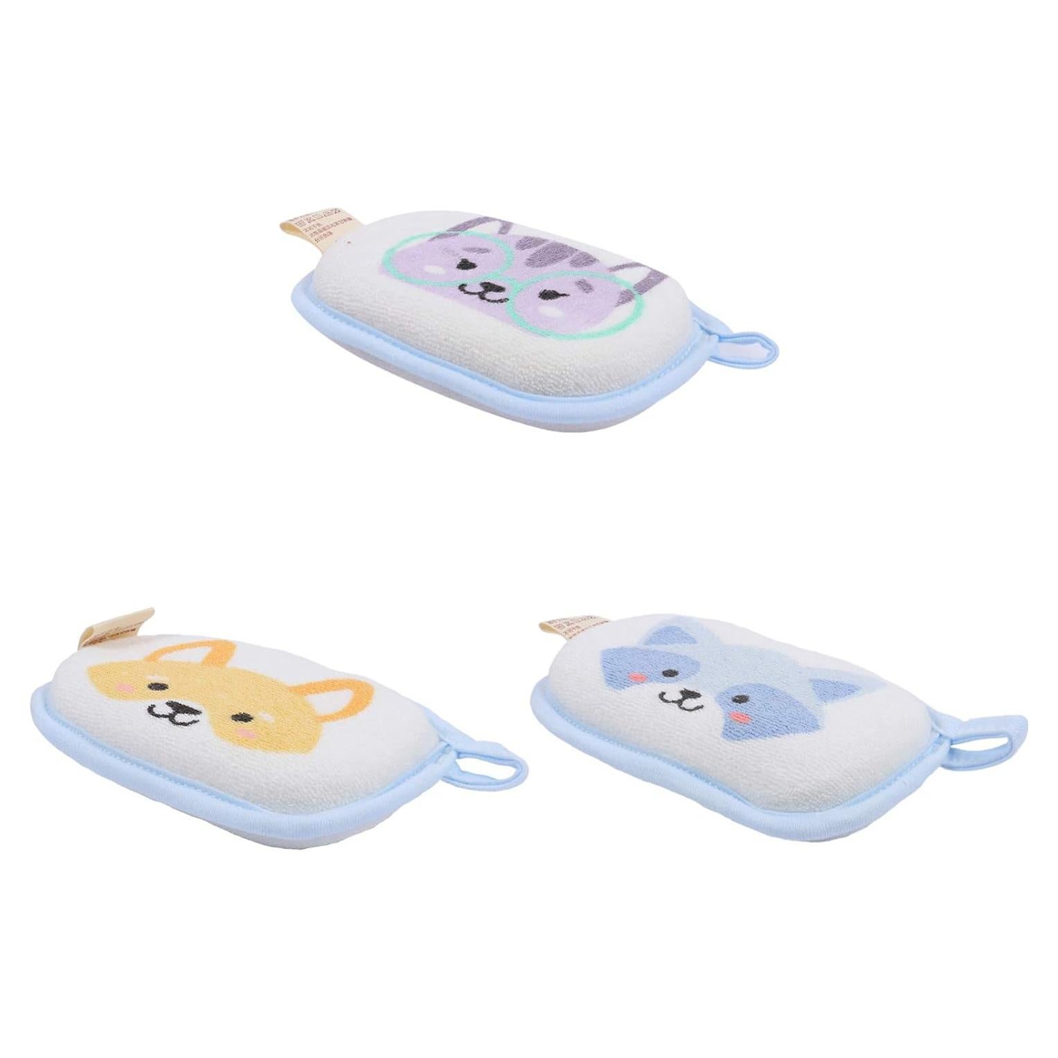 Esponjas de baño para bebés Lurrose 3pcs ultra suaves