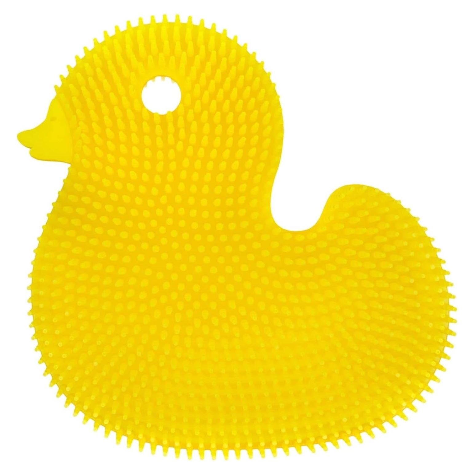 Esponja de Silicona Pato Amarillo Innobaby para Bebés 11.4cm