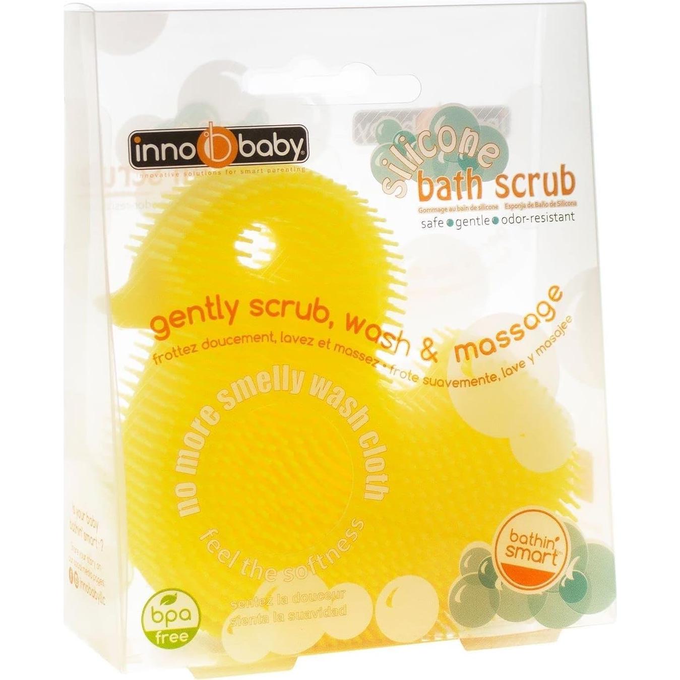 Esponja de Silicona Pato Amarillo Innobaby para Bebés 11.4cm