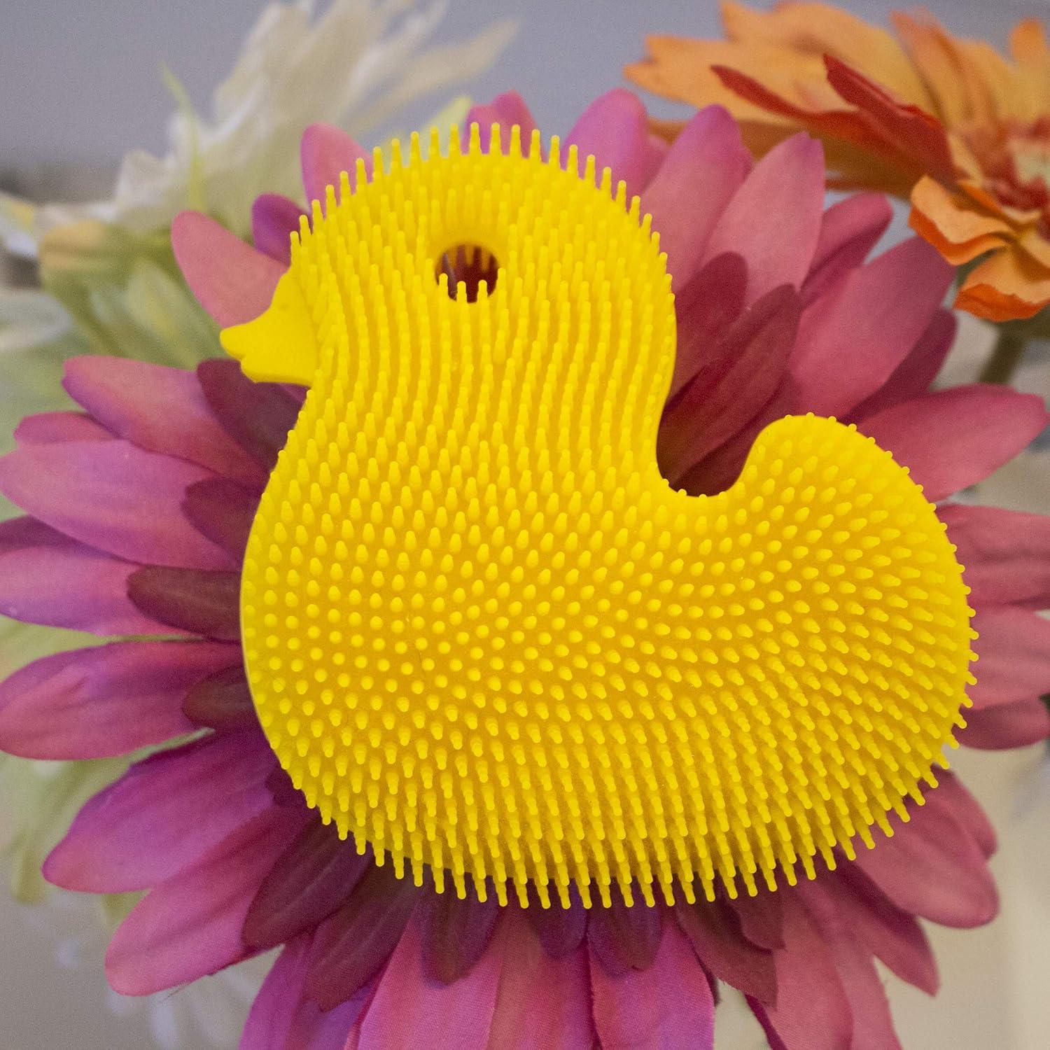 Esponja de Silicona Pato Amarillo Innobaby para Bebés 11.4cm