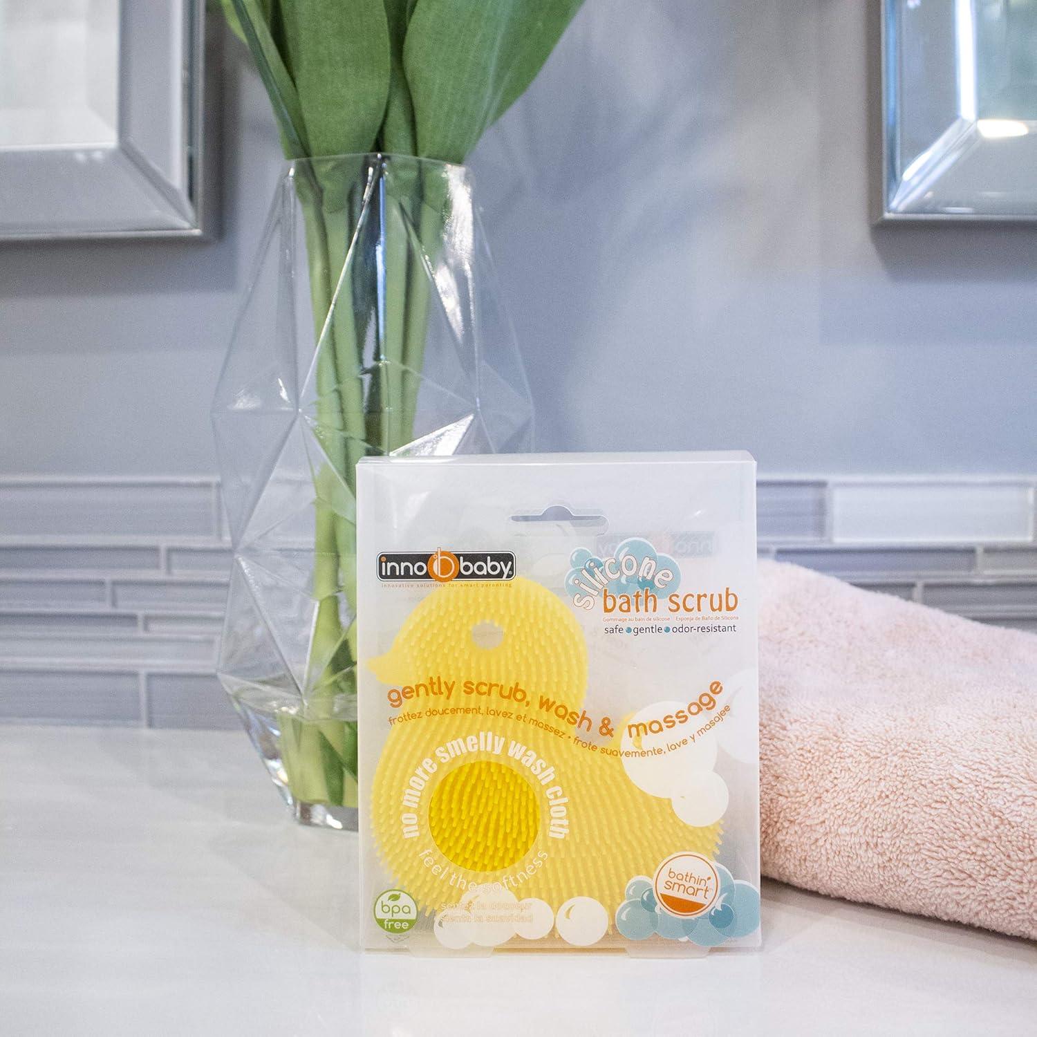 Esponja de Silicona Pato Amarillo Innobaby para Bebés 11.4cm