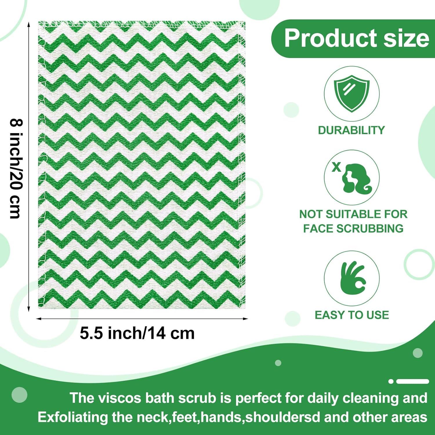 Toalla Exfoliante Coreana Tatuo 12 Piezas Viscosa Suave