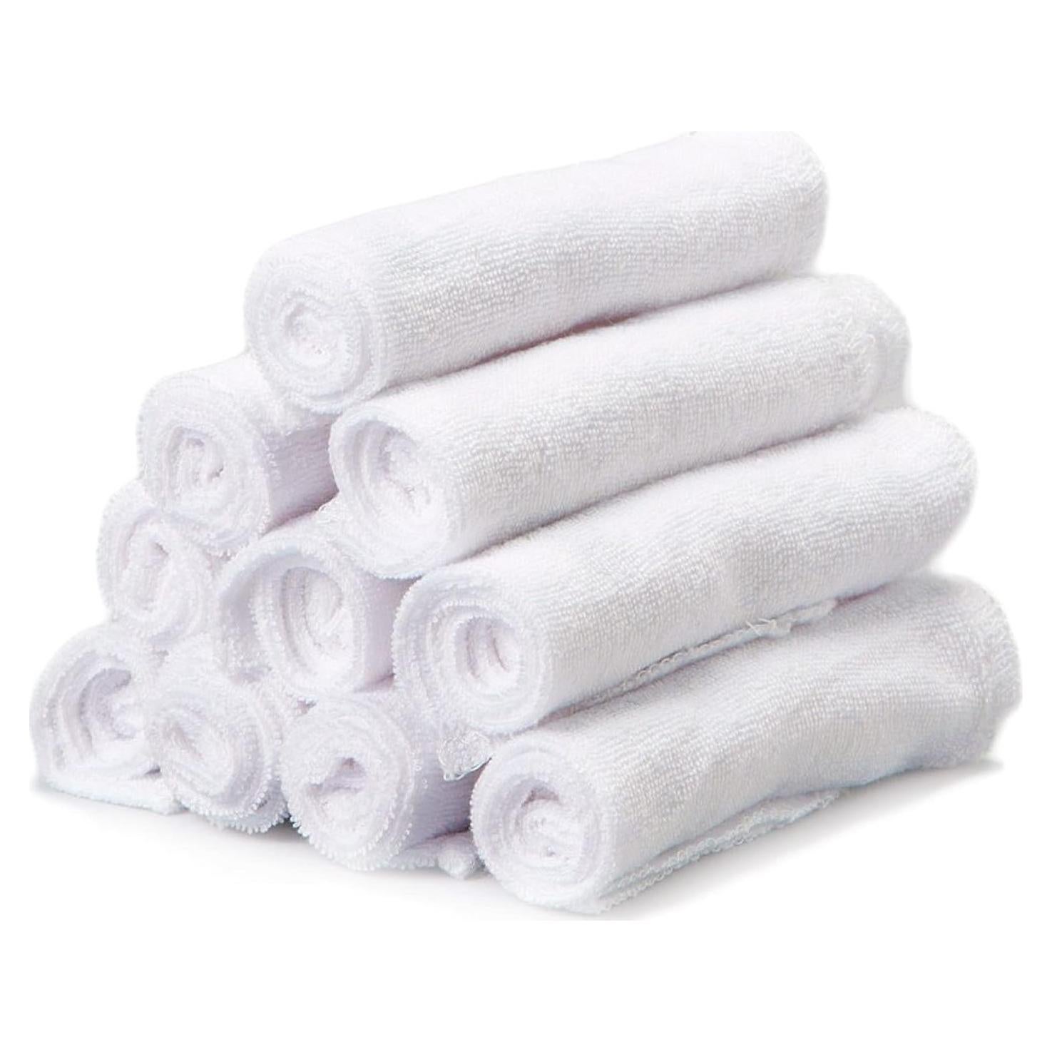 Toallitas de Lavado Spasilk para Bebés - Paquete de 10 Blancas