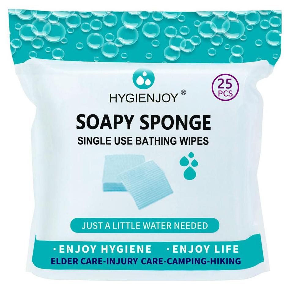 Esponjas de Baño Sin Enjuague Hygienjoy - 25 Unidades