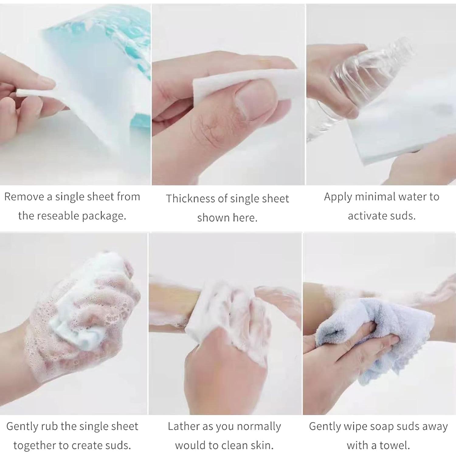 Esponjas de Baño Sin Enjuague Hygienjoy - 25 Unidades