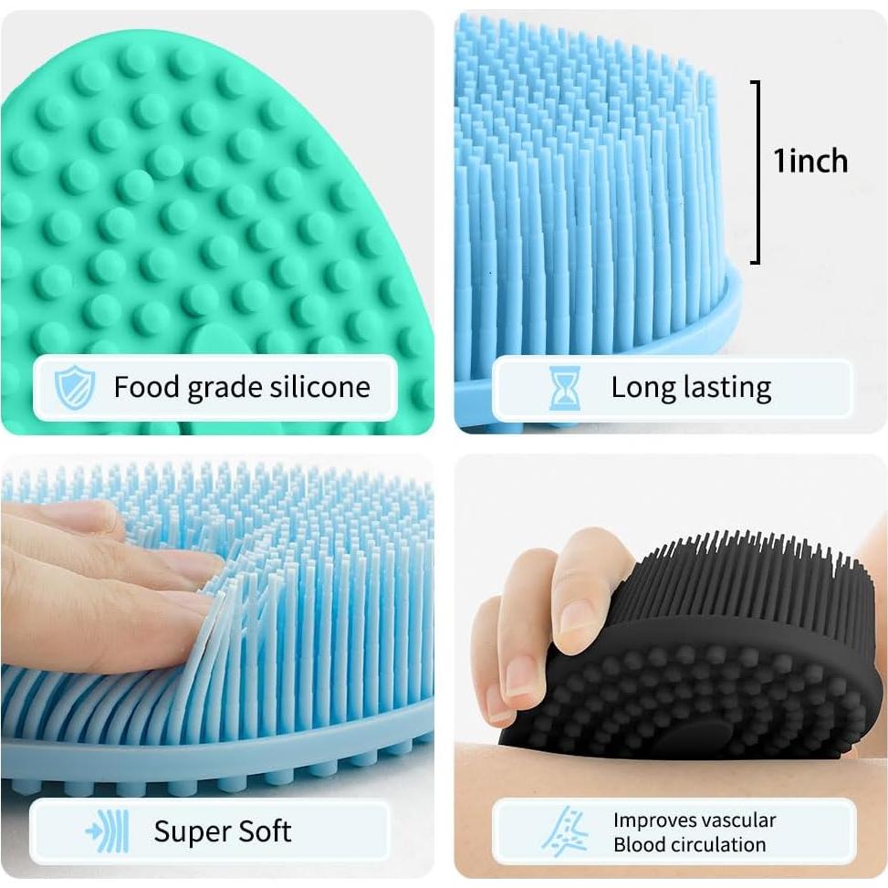 Set de 3 Exfoliantes de Cuerpo de Silicona WRNZL 13.5x7.6cm