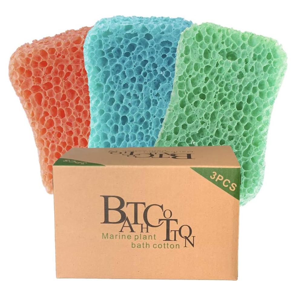 Esponjas de Baño DNVI 3-Pack Suaves Exfoliantes 14x9 cm
