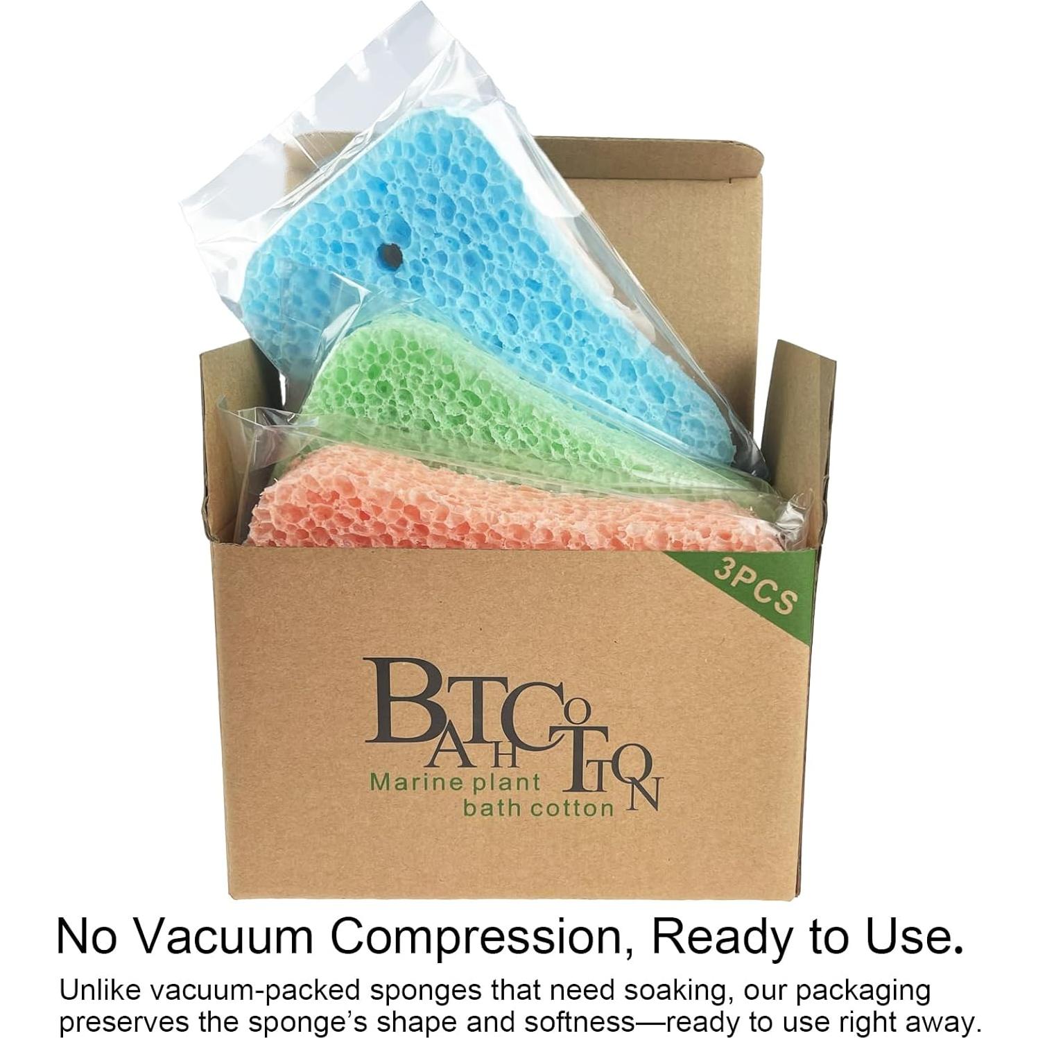 Esponjas de Baño DNVI 3-Pack Suaves Exfoliantes 14x9 cm