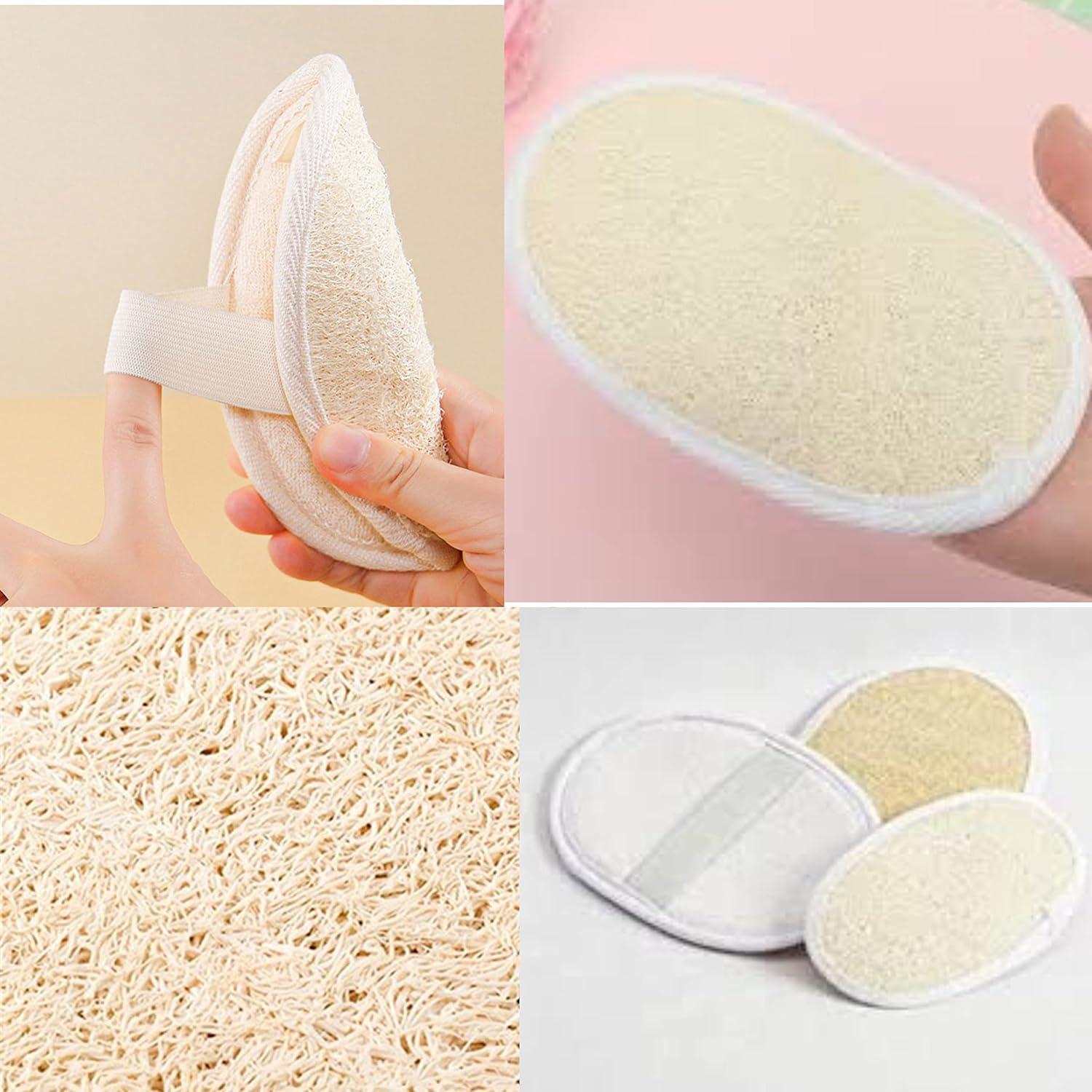 Esponja Exfoliante Natural de Lufa Jaunty - Paquete de 3 Piezas