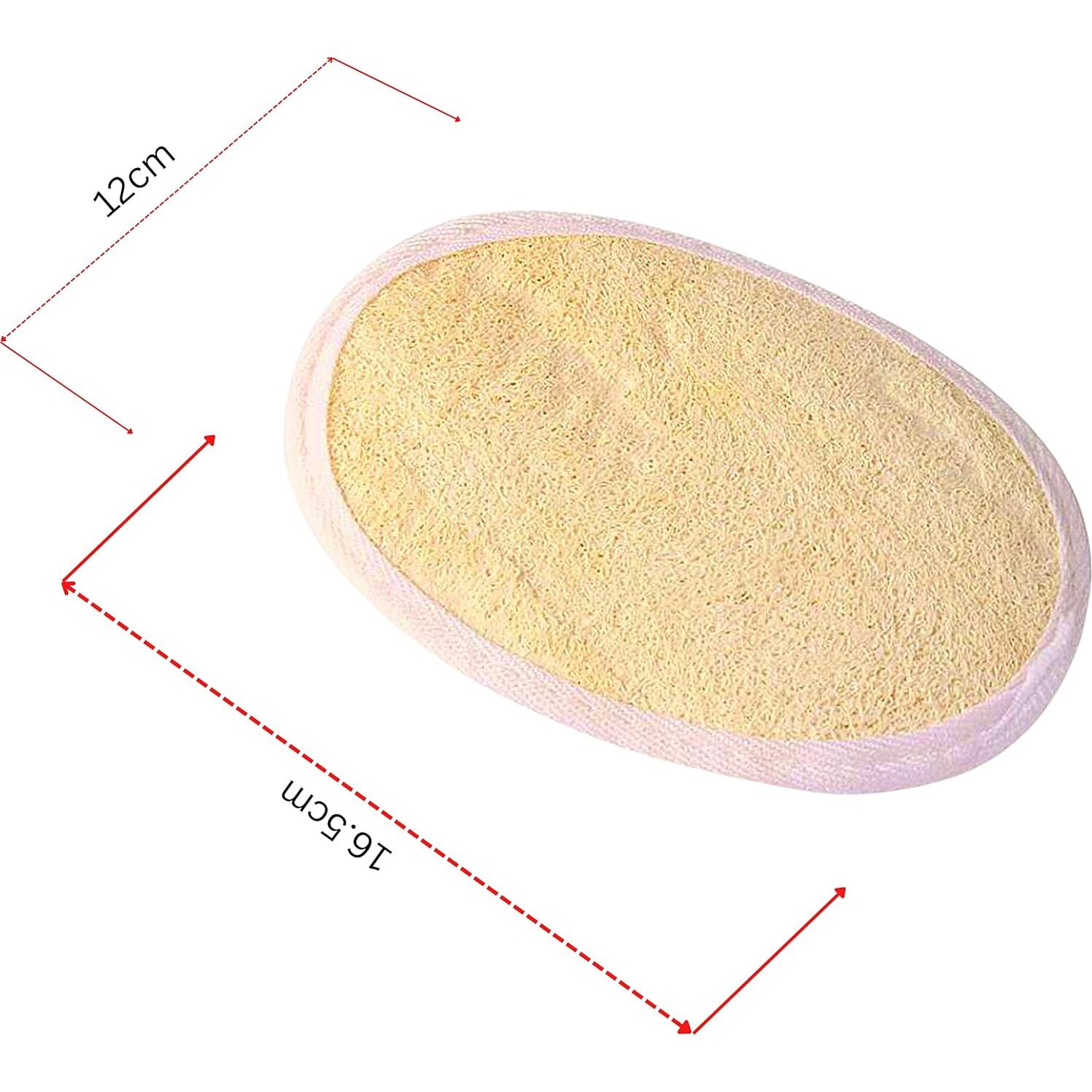 Esponja Exfoliante Natural de Lufa Jaunty - Paquete de 3 Piezas