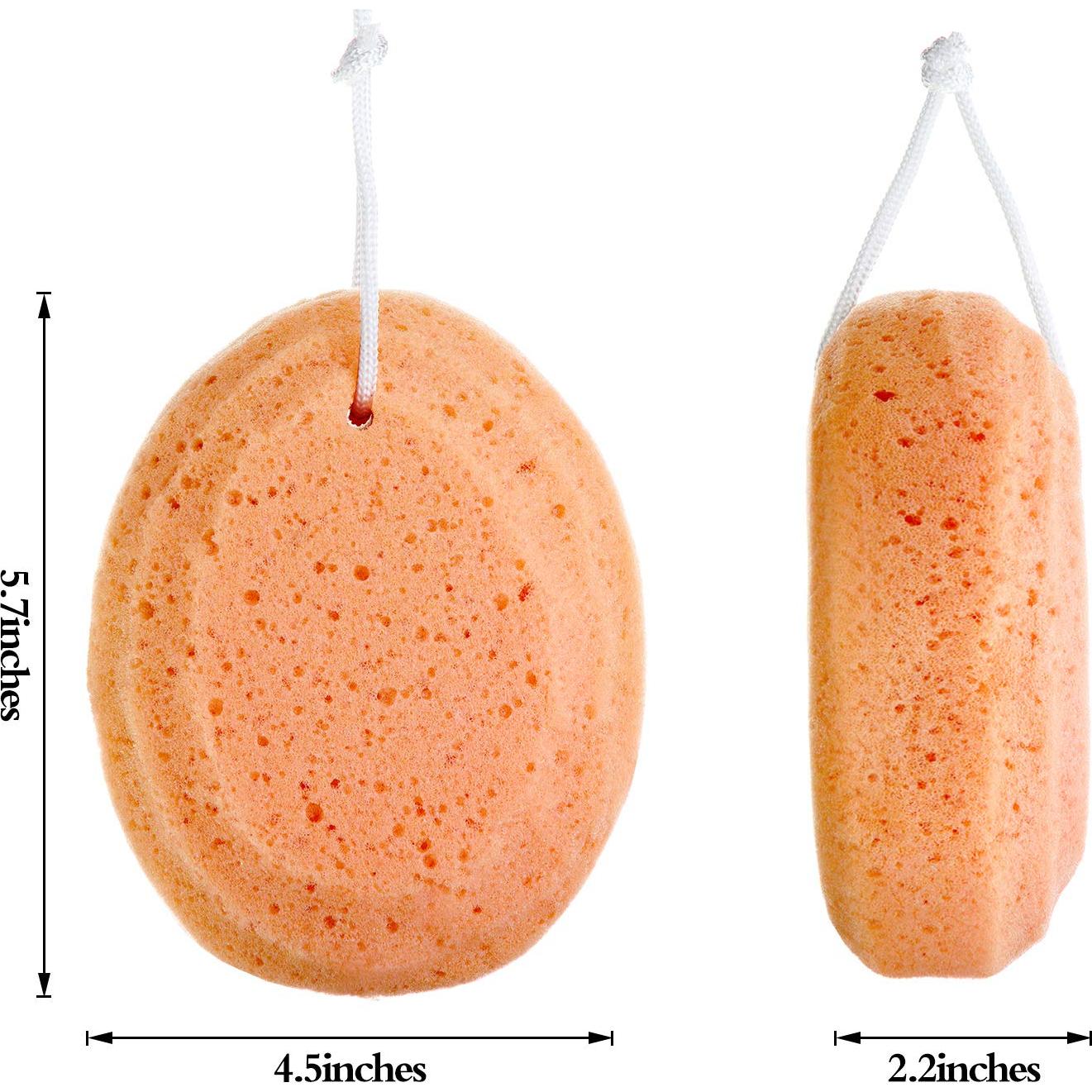 4 Esponjas Suaves Exfoliantes para Baño Boao 14.5x11.4cm
