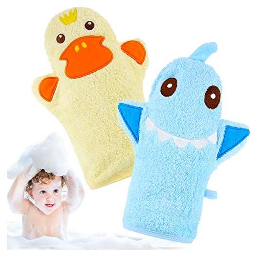 Mitones de Baño para Bebés Shappy - 2 Piezas Animales