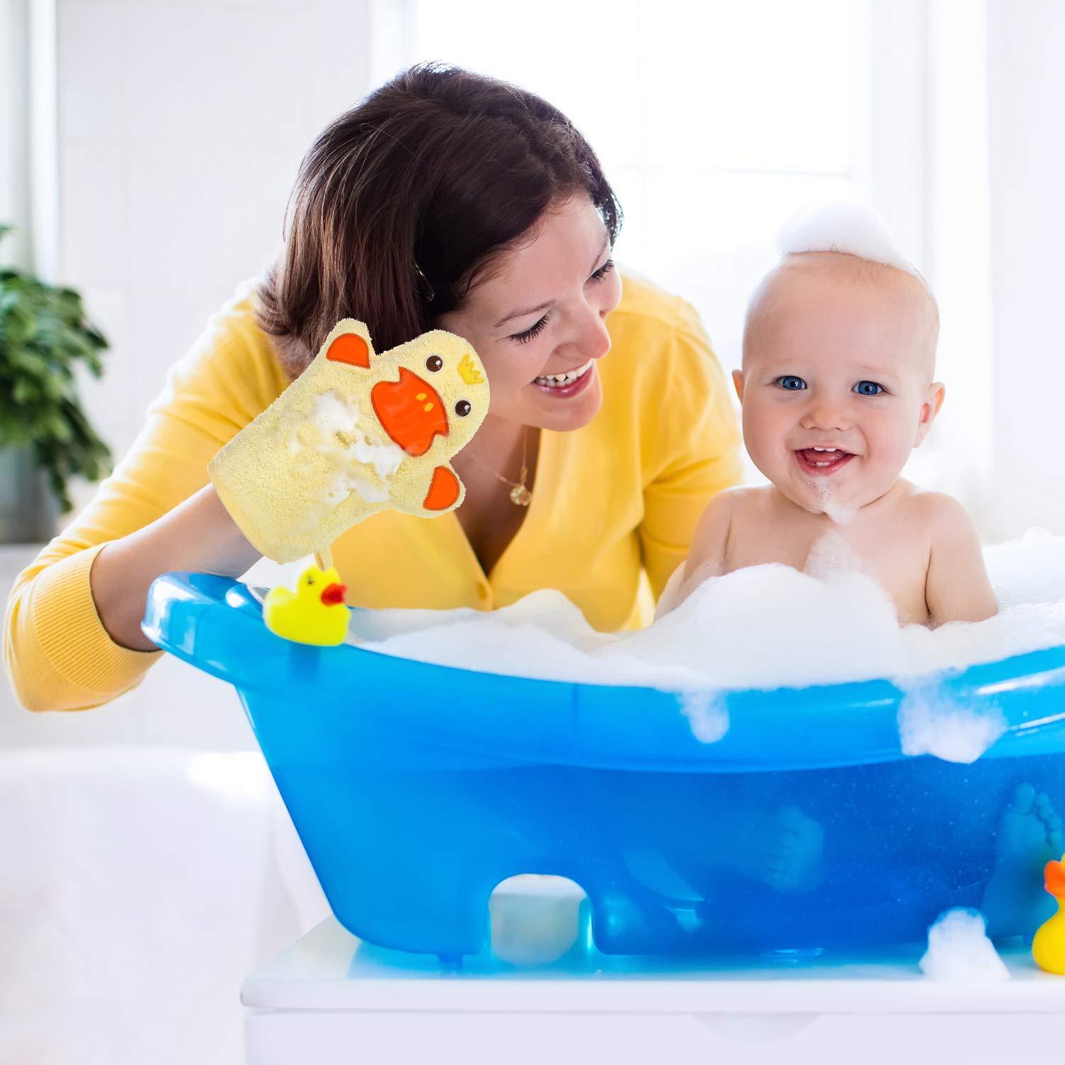 Mitones de Baño para Bebés Shappy - 2 Piezas Animales