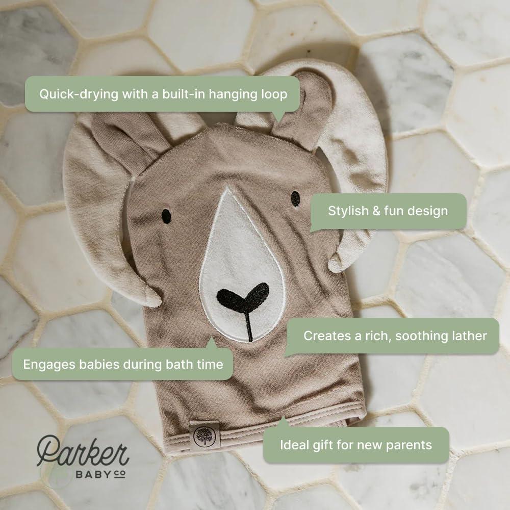 Mitón de Baño Parker Baby Co. Suave y Absorbente para Bebés