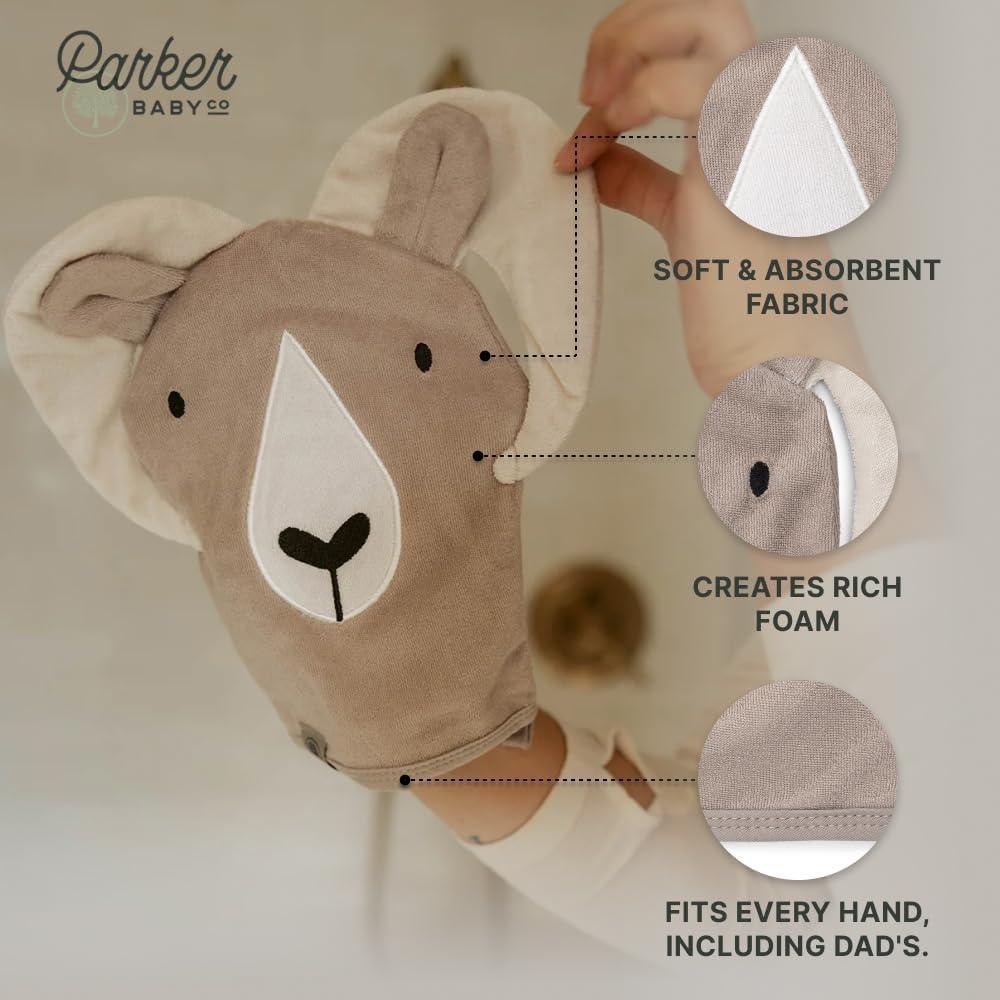Mitón de Baño Parker Baby Co. Suave y Absorbente para Bebés