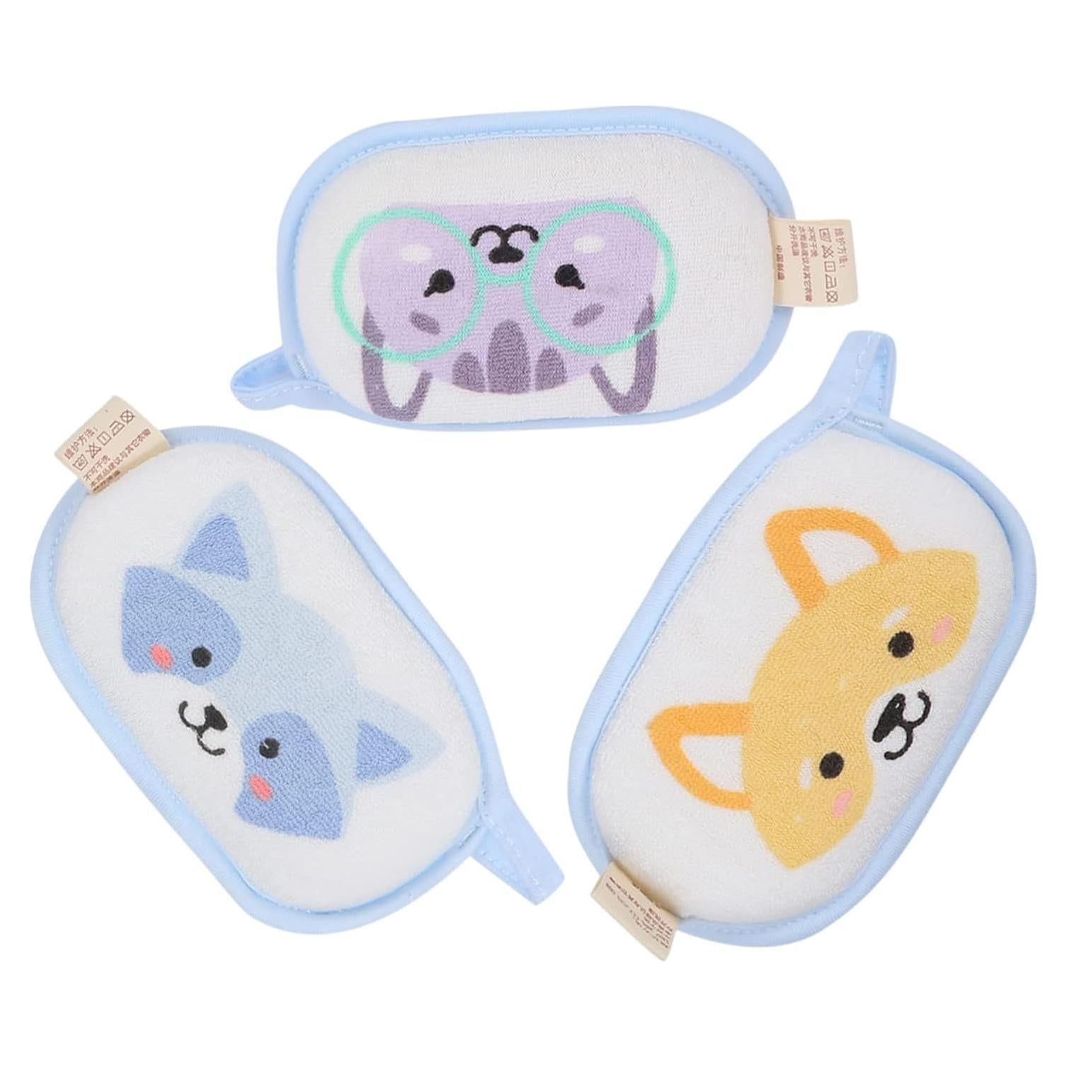 Esponjas de Baño para Bebés FOMIYES 3 Pcs Suaves Algodón
