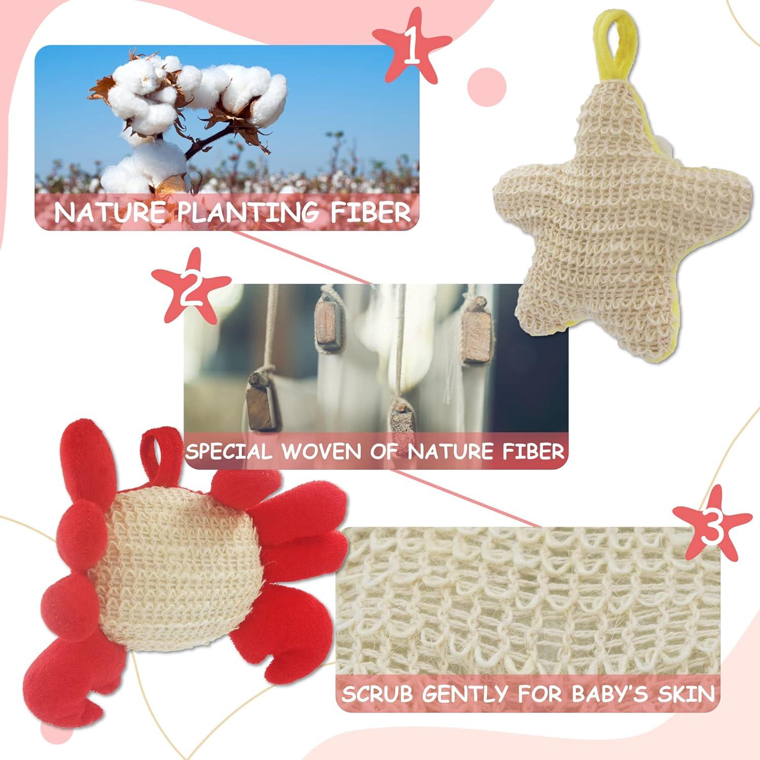 Esponja de Ducha Natural para Niños Bleu Bath - 2 Pack