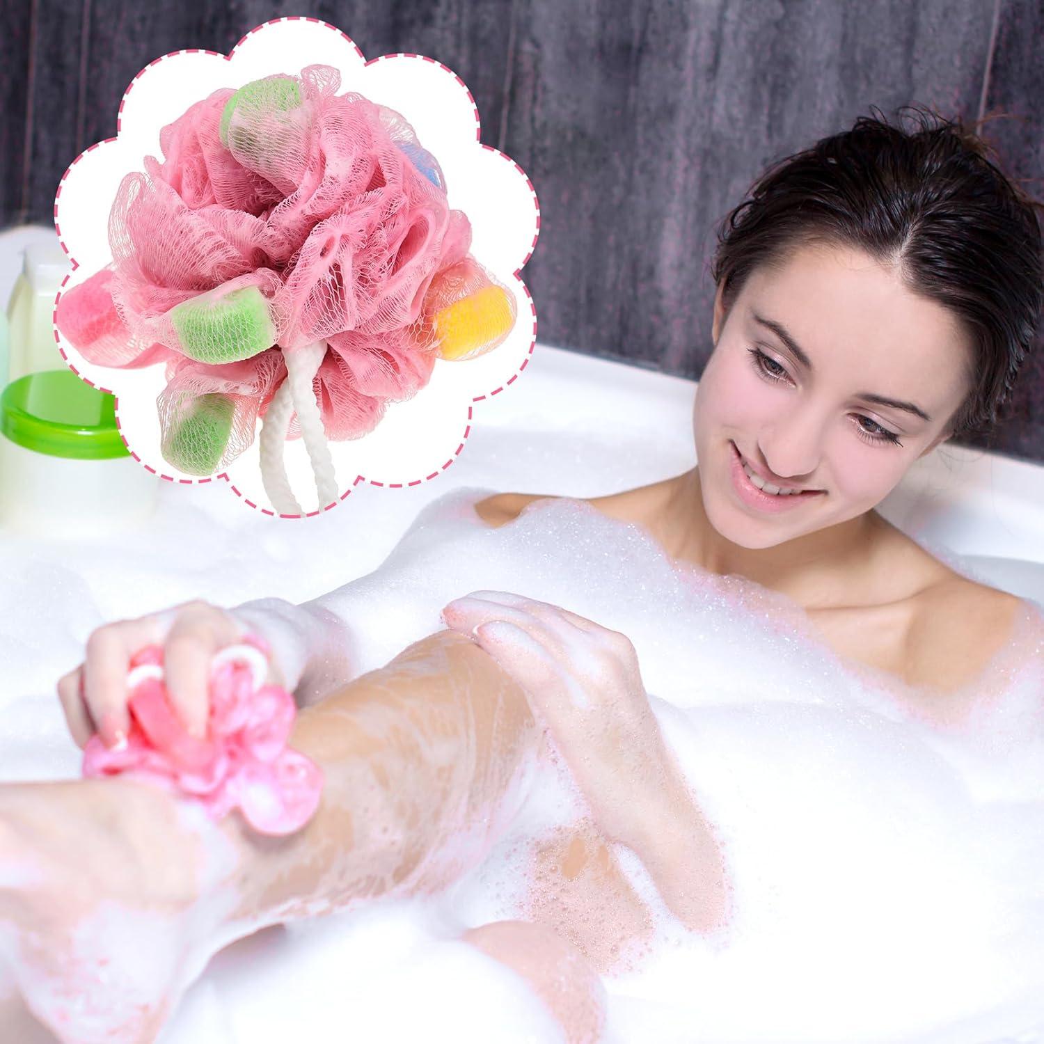 Esponja de Baño Geiserailie en Forma de Helado - 4 Piezas