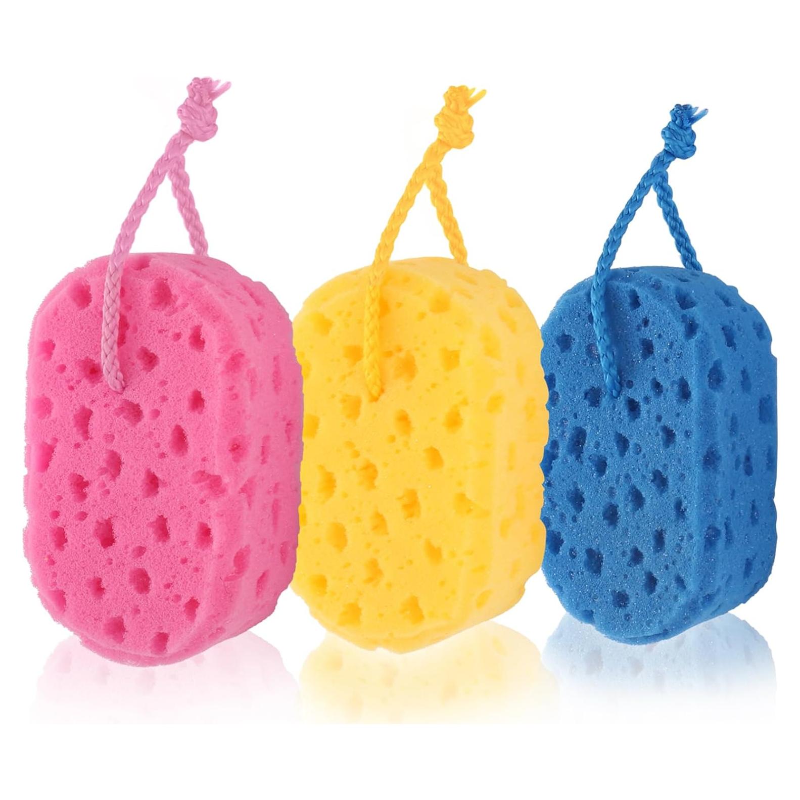 Esponjas Exfoliantes de Baño Suave LYMCY - 3 Pcs