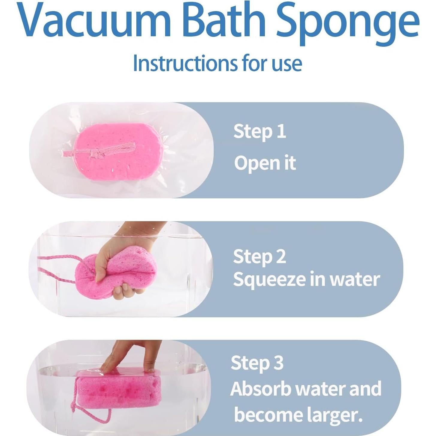 Esponjas Exfoliantes de Baño Suave LYMCY - 3 Pcs