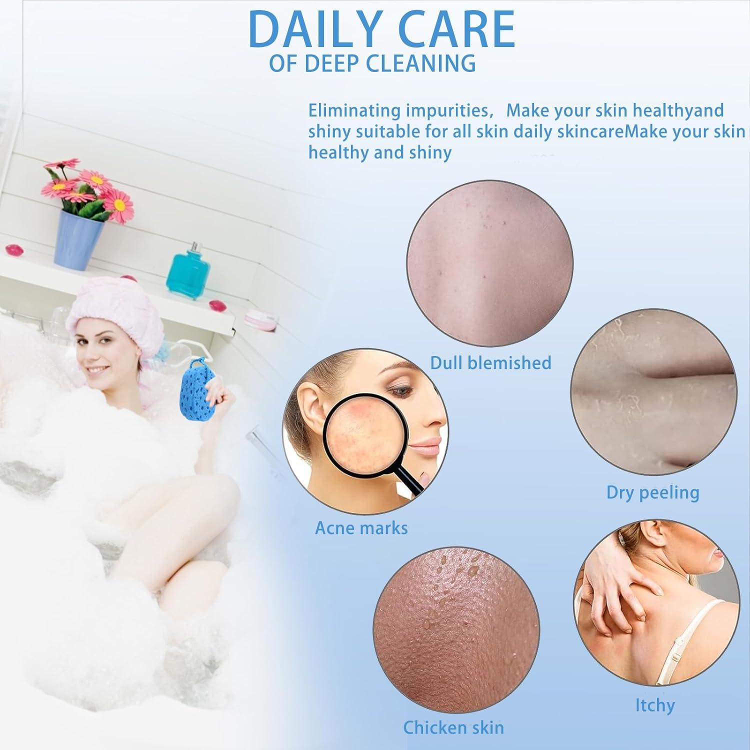 Esponjas Exfoliantes de Baño Suave LYMCY - 3 Pcs