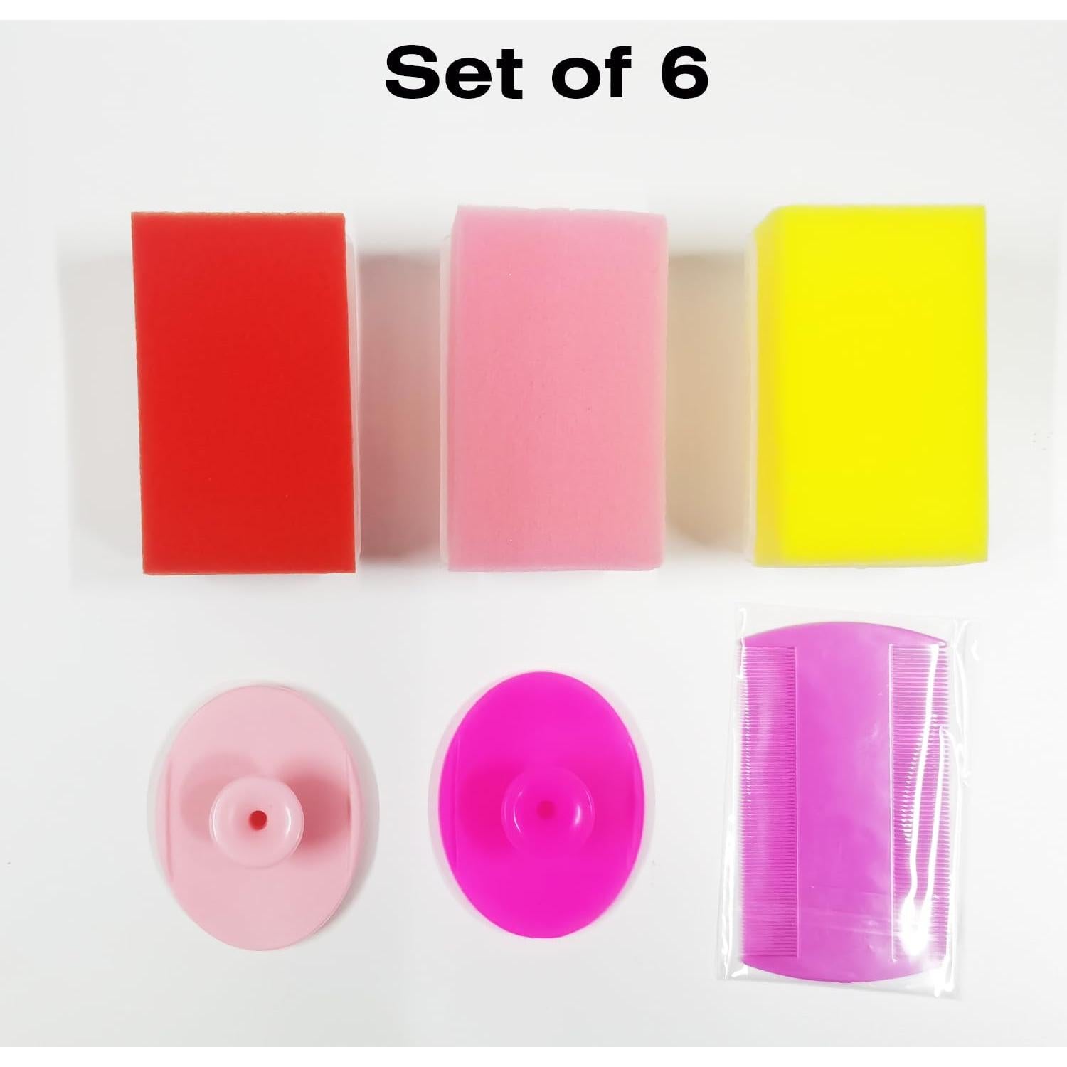 Esponjas y Cepillos para Bebés - Set 6 Piezas HFO