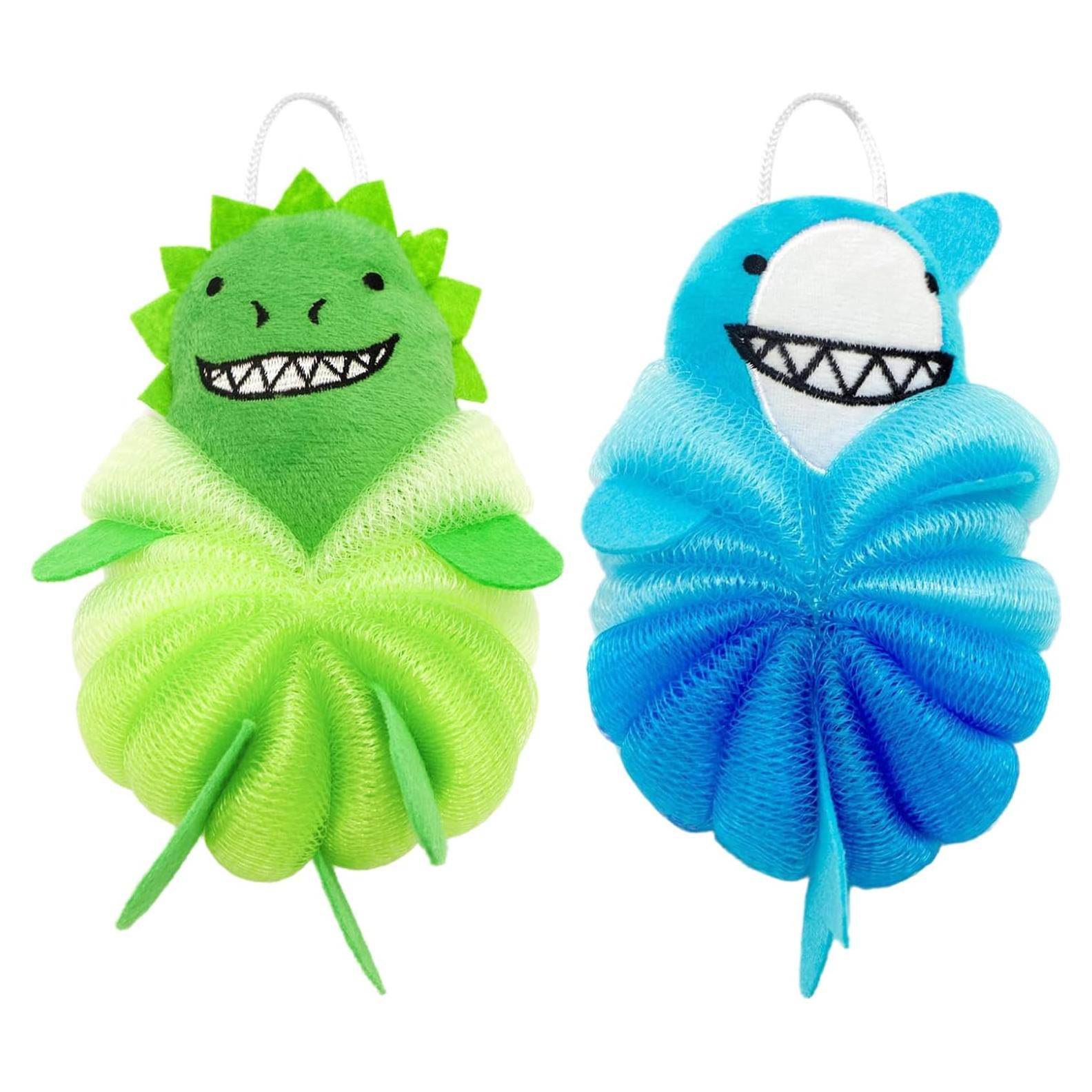 Esponjas de Baño para Niños 2 Pcs KBPNO Diseño Caricatura