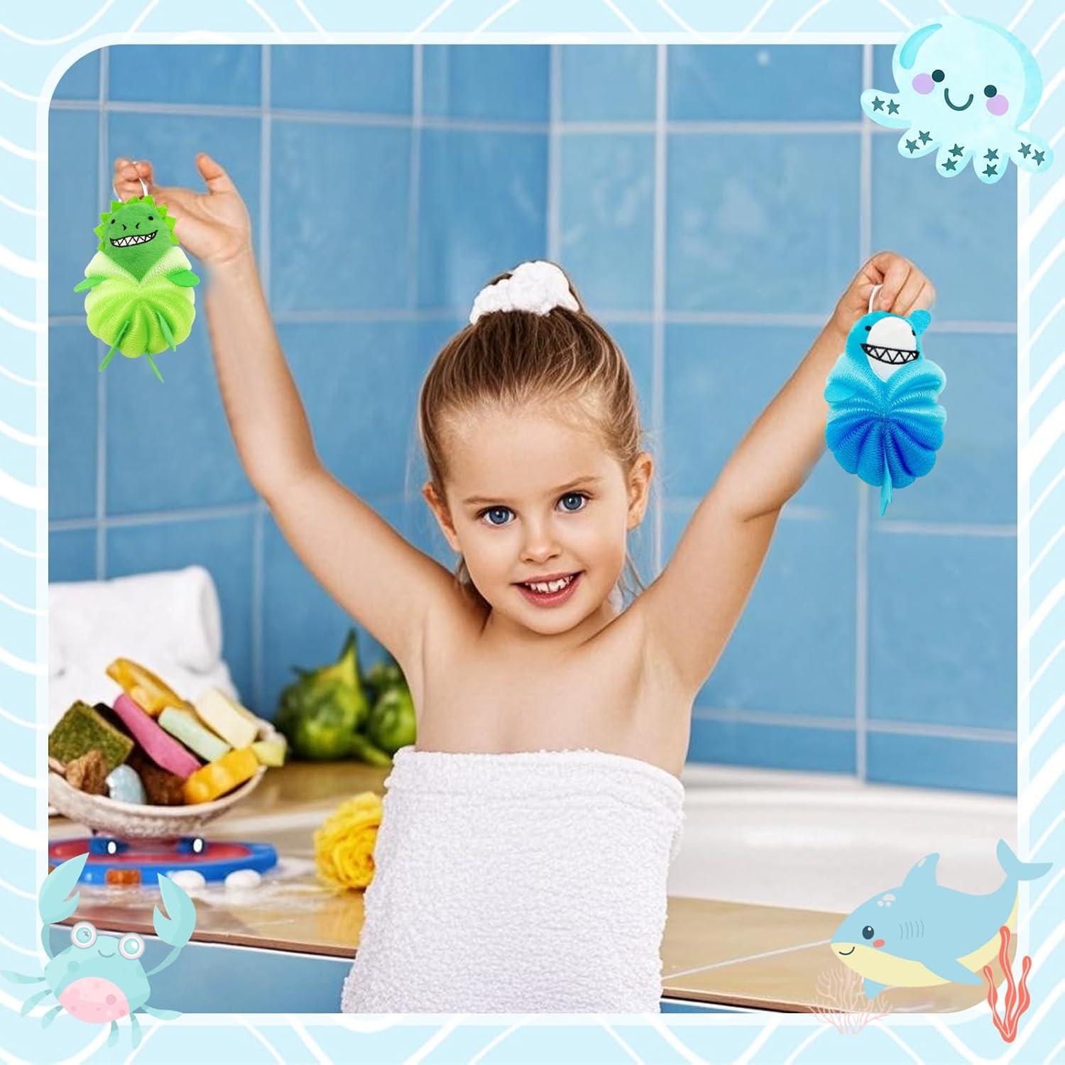 Esponjas de Baño para Niños 2 Pcs KBPNO Diseño Caricatura