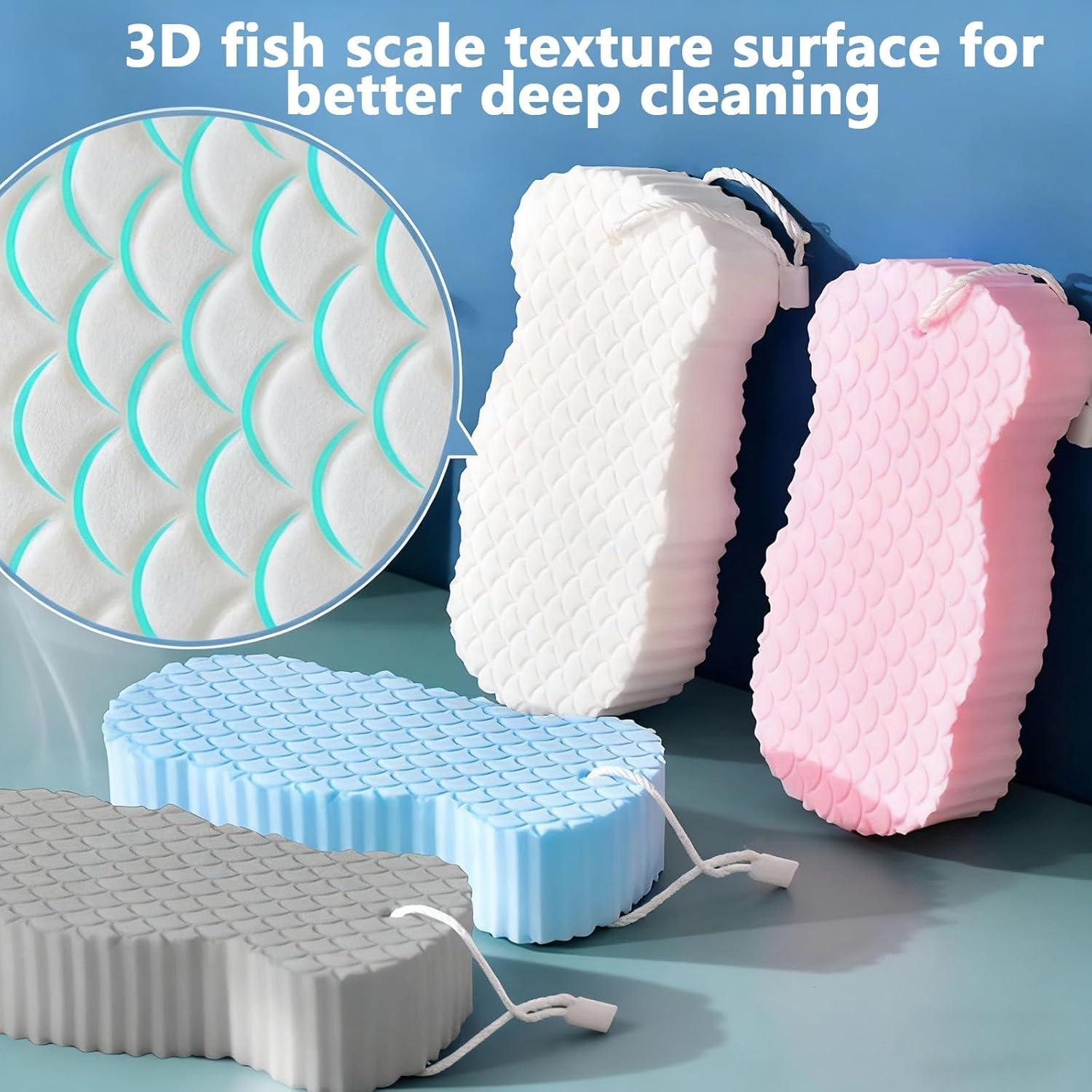 Esponja de Baño Exfoliante Gonetre Suave para Adultos y Niños