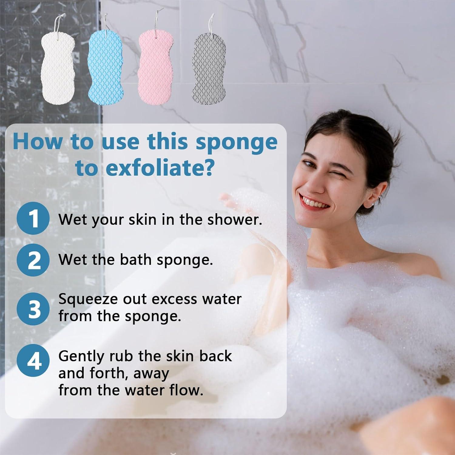 Esponja de Baño Exfoliante Gonetre Suave para Adultos y Niños